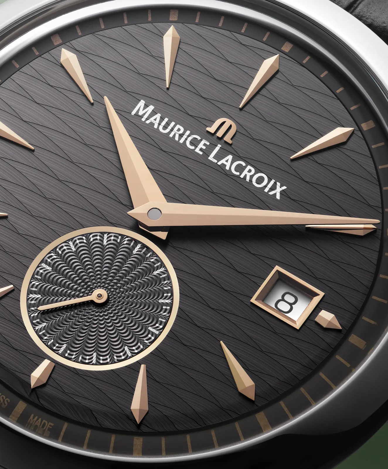 Maurice Lacroix 1975 Legacy signed Saignelégier slate grey dial limited edition caseback Marché-Concours engraving