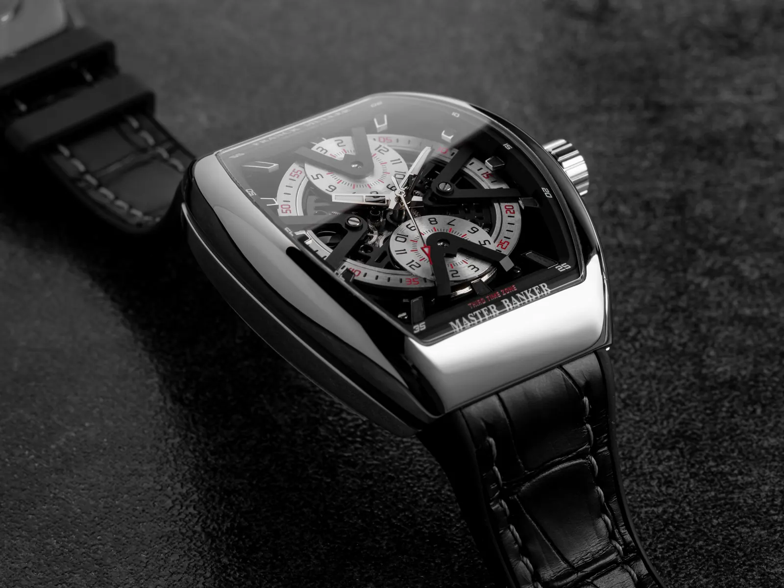 Franck Muller Vanguard Master Banker Vector Skeleton automatic movement 226 components