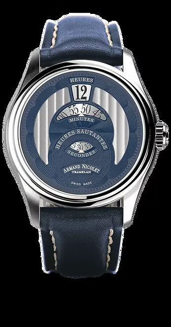 Armand Nicolet M02 HS2 stainless steel case profile showing 12.20mm thickness