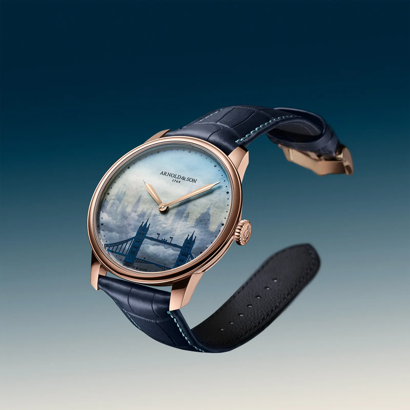 Arnold & Son HM London Skyline Super-LumiNova illuminated modern London skyline after dark
