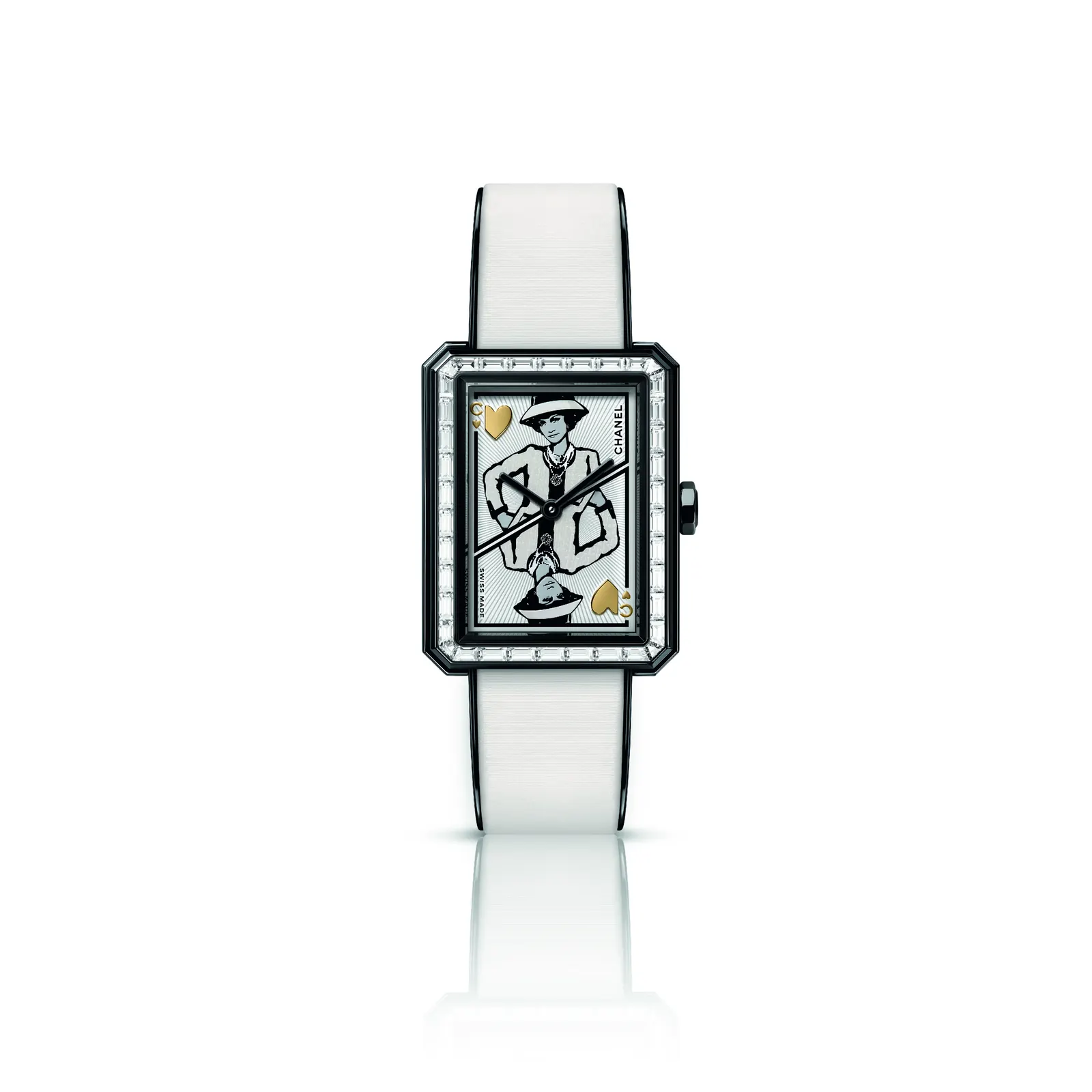 CHANEL BOY·FRIEND Coco Game steel case with black coating and <a href=