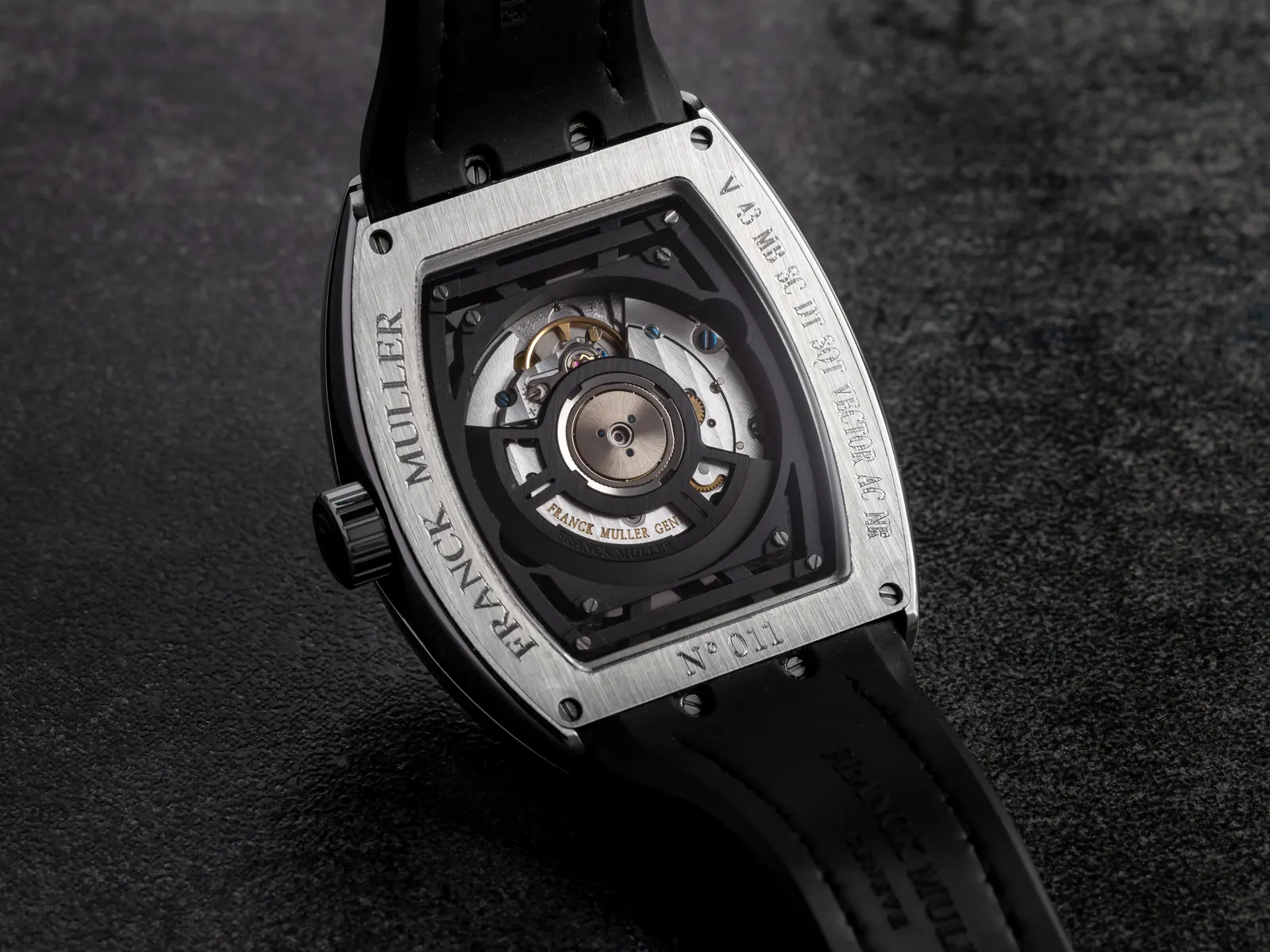 Franck Muller Vanguard Master Banker Vector Skeleton hand-painted numerals in 12 colors