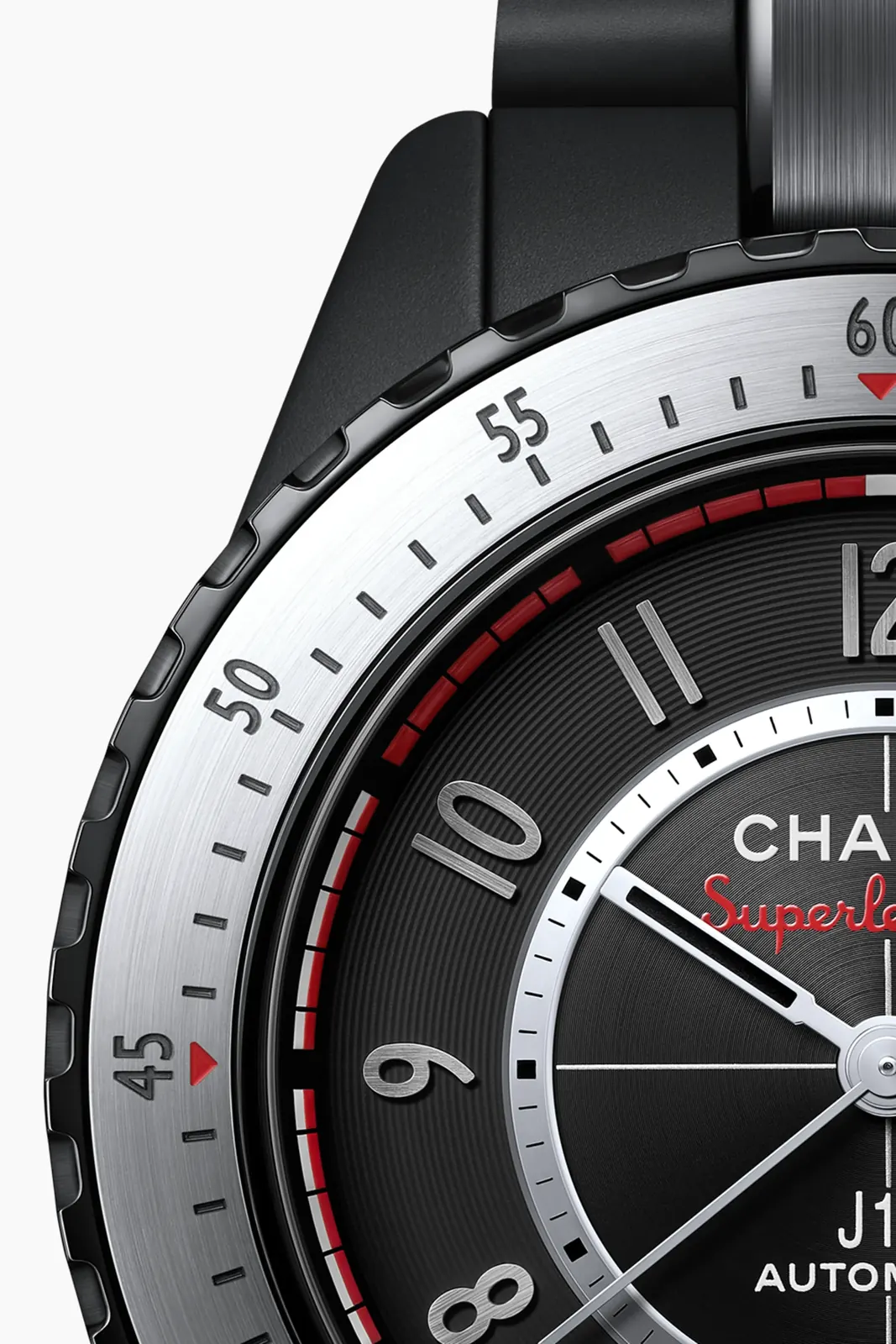 CHANEL J12 Superleggera matte ceramic wrist shot showing surface treatment
