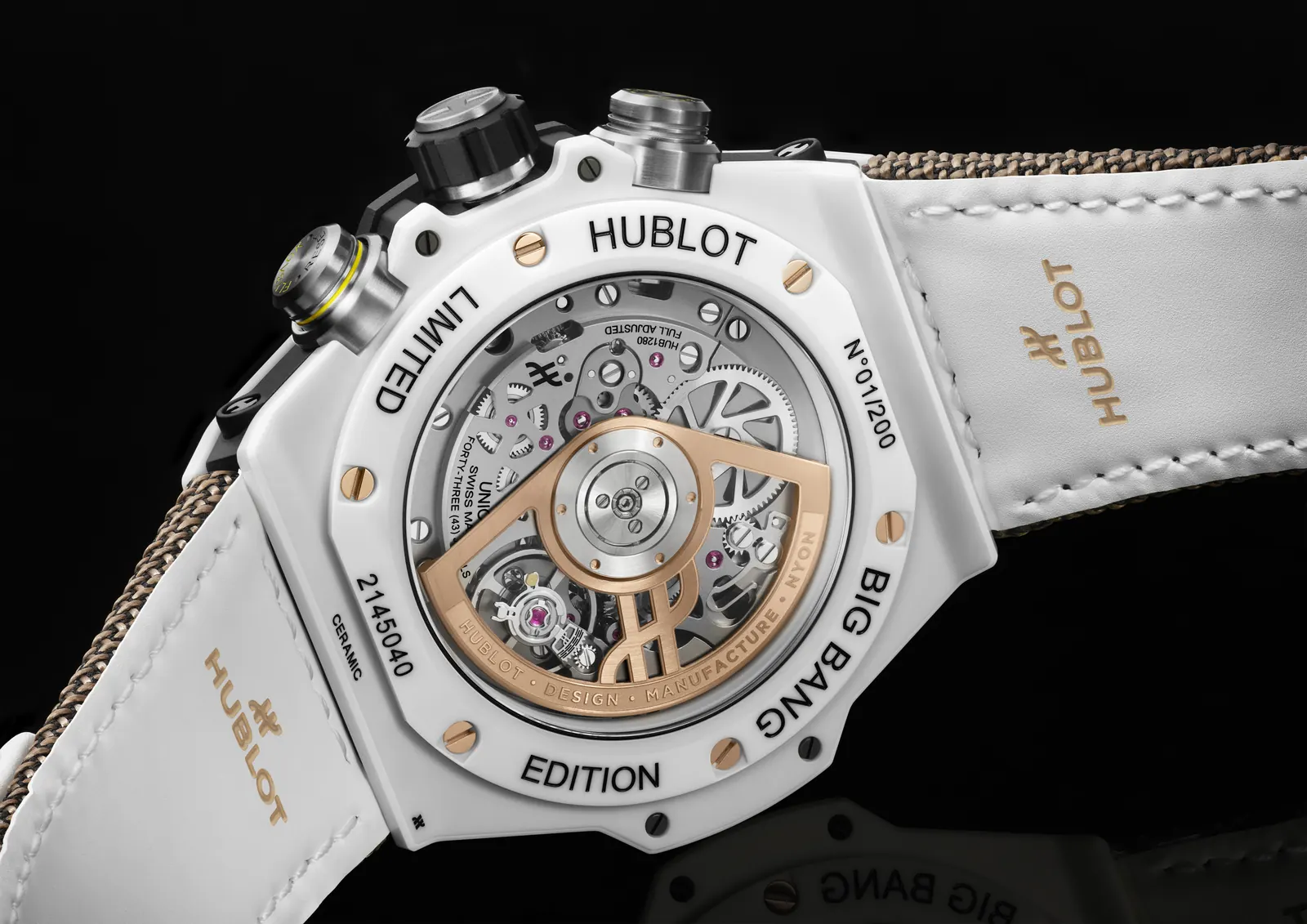Hublot Big Bang Reloaded Kylian Mbappé bezel engraving Trust Yourself detail