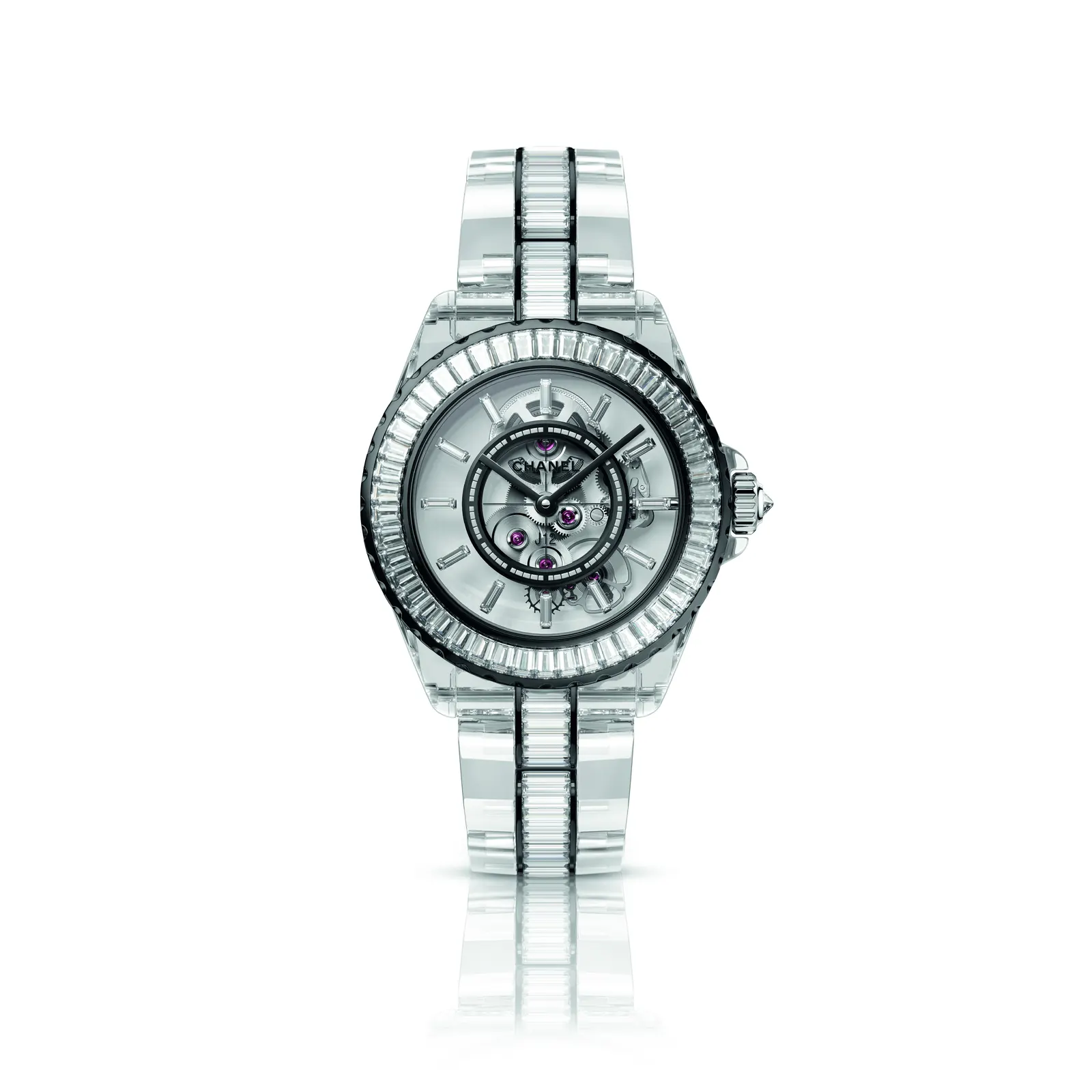 CHANEL J12 X-Ray Coco Game caseback engraved with X/12 limited edition numbering