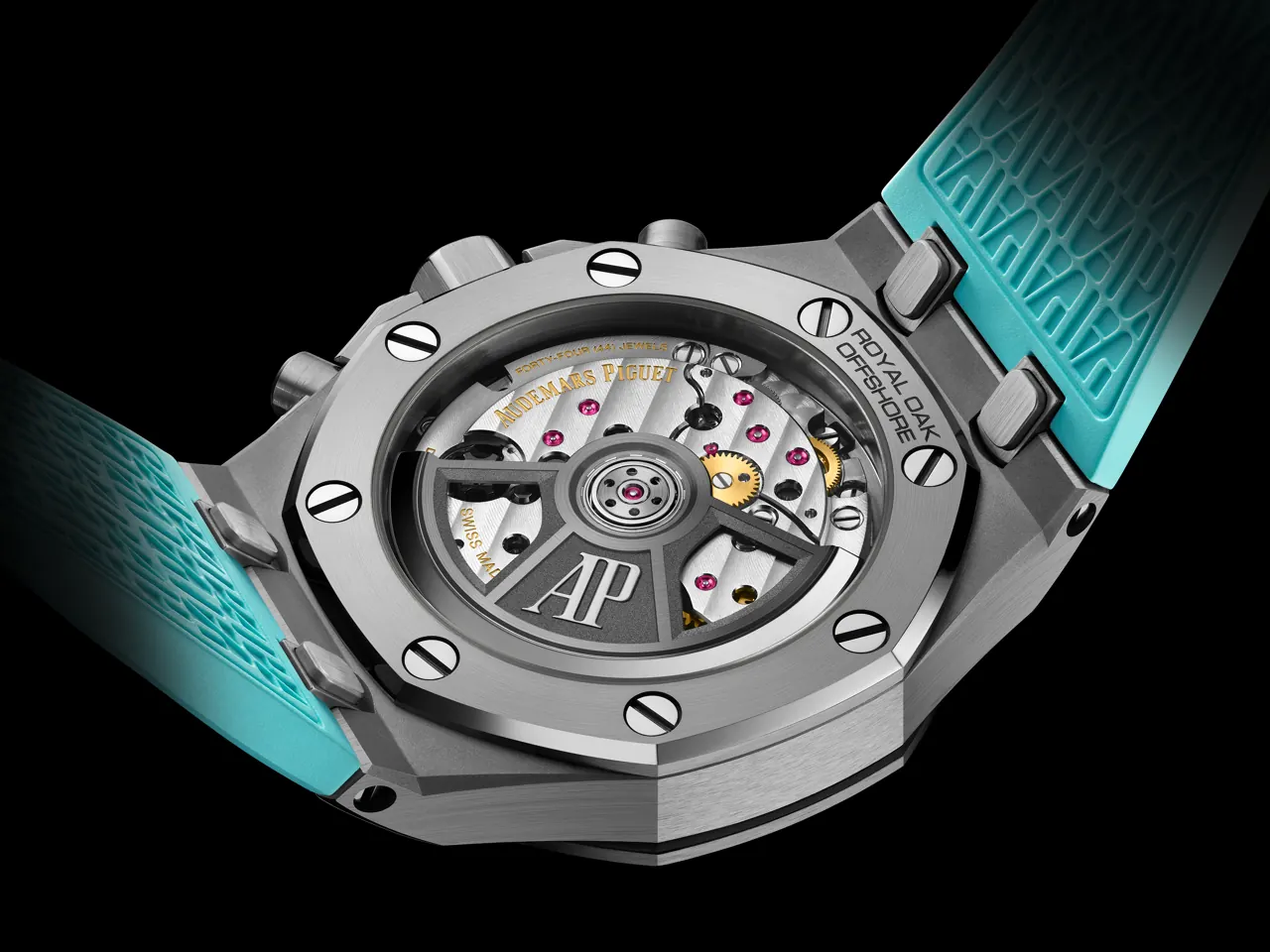 Audemars Piguet Royal Oak Offshore 37mm pink diamond bezel titanium