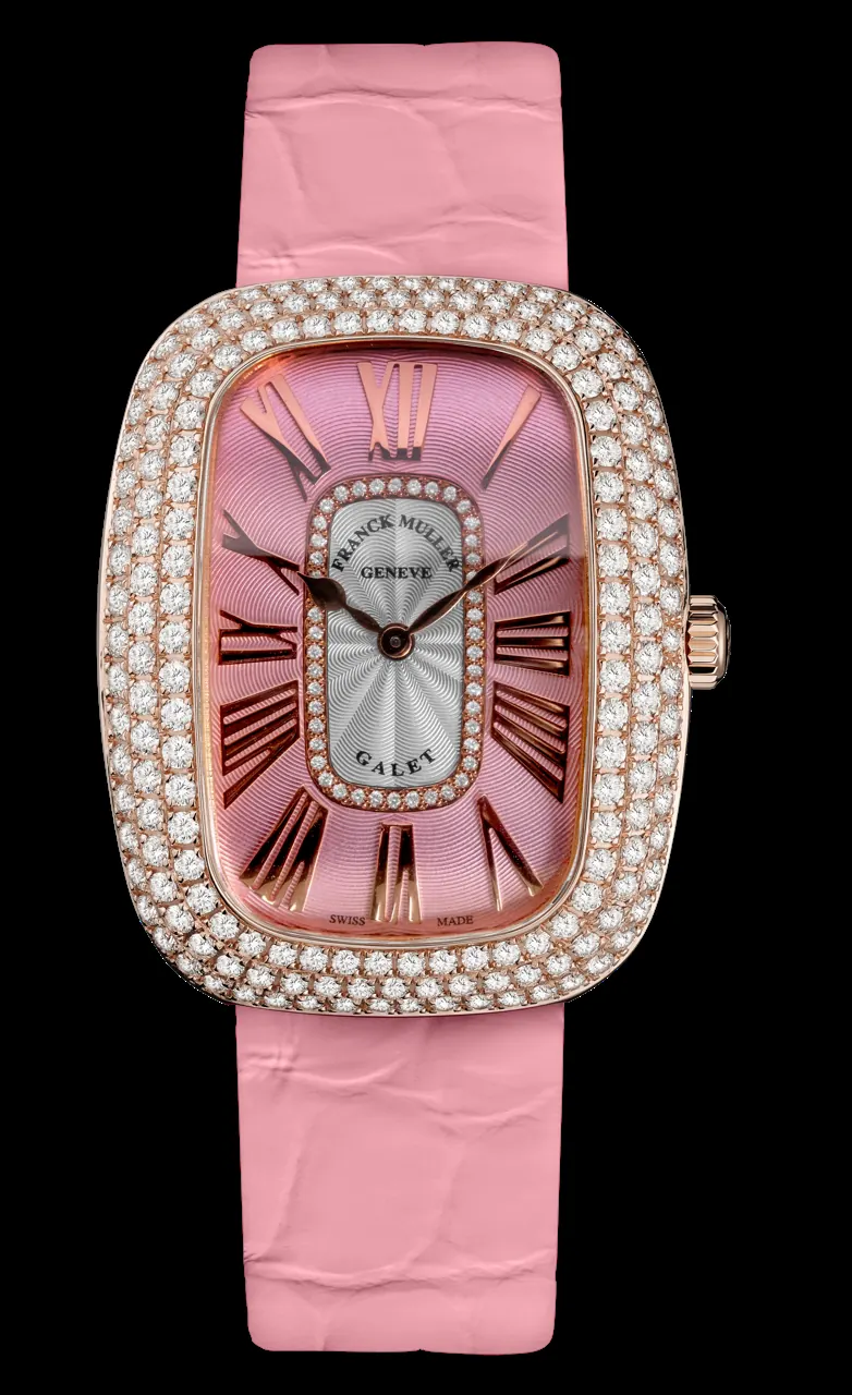 Franck Muller Galet Pastel open caseback revealing movement