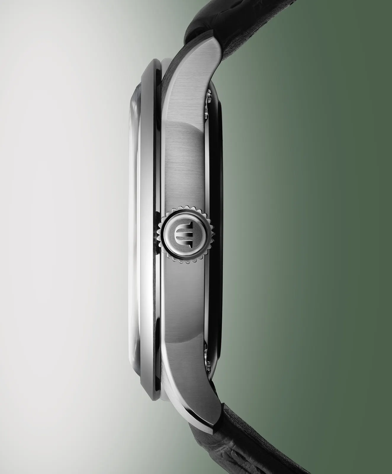 Maurice Lacroix 1975 Legacy 39mm stainless steel case side profile satin-brushed finish