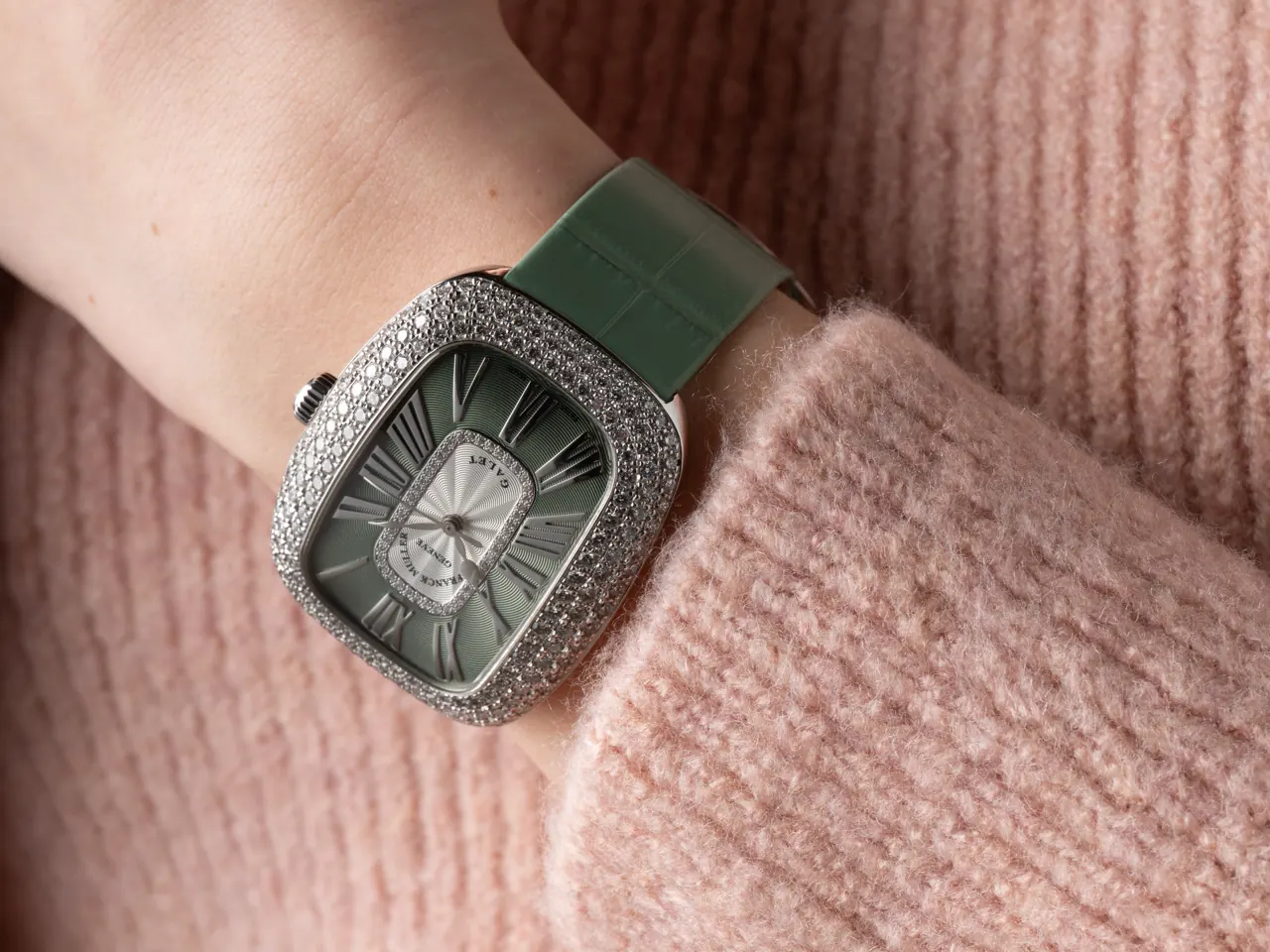 Franck Muller Galet Pastel pastel collection wrist shot