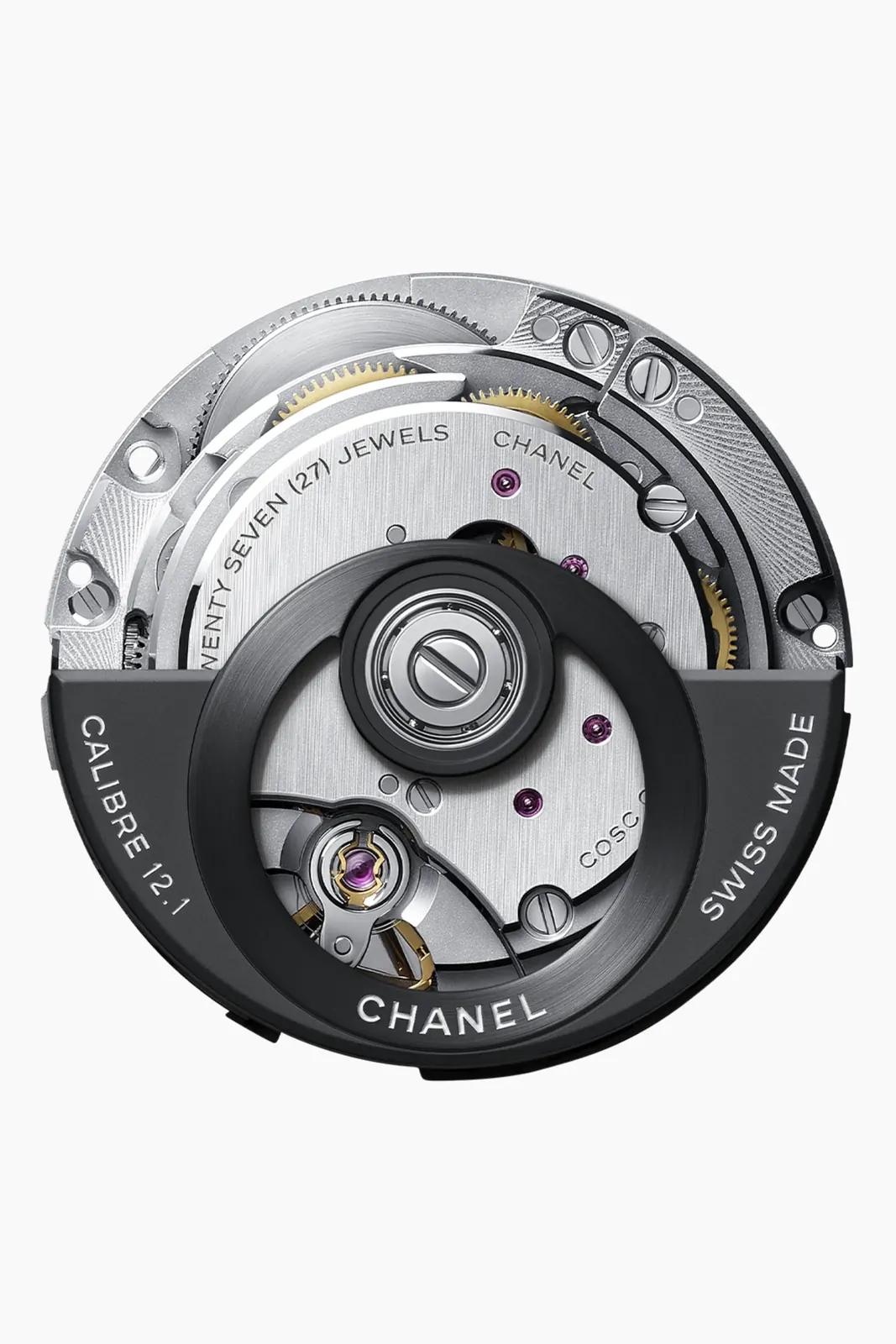 CHANEL J12 Superleggera side profile highlighting racing-yacht-inspired case lines