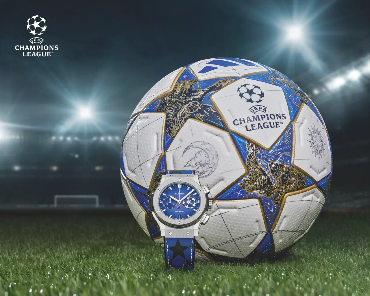 Hublot Classic Fusion Chronograph UEFA Champions League wrist shot