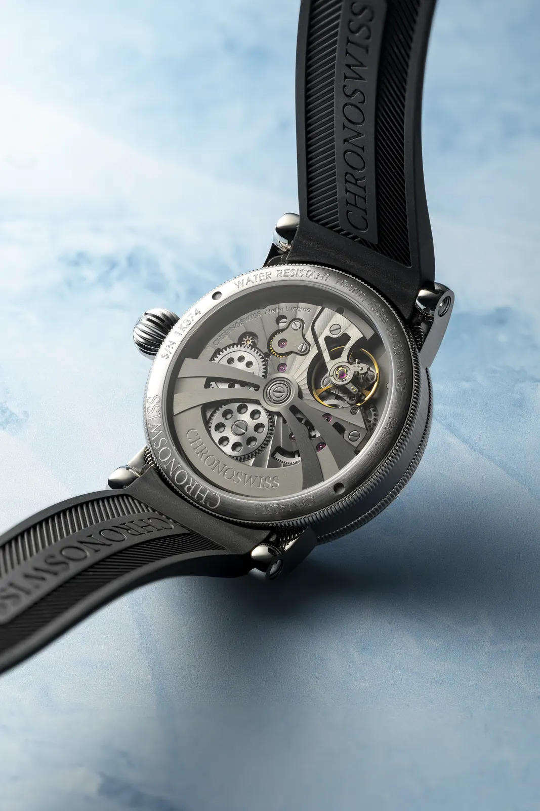 Chronoswiss Delphis Glacier limited edition 50 pieces wrist shot