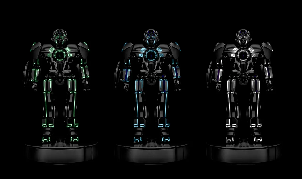 MB&F HM12 The Guardian robot companion with mechanical thermometer chest