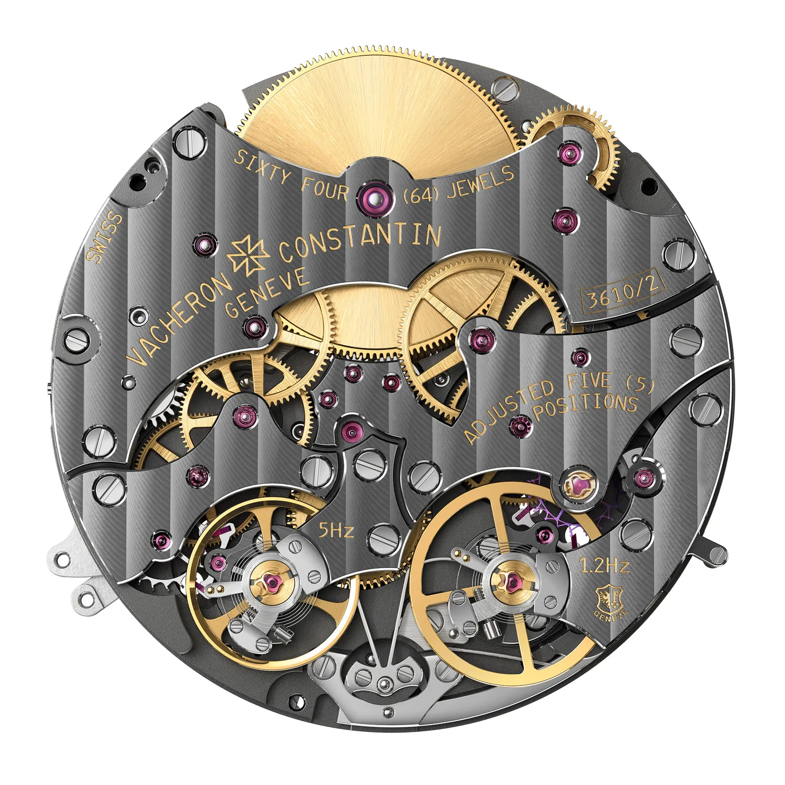 Vacheron Constantin Traditionnelle Twin Beat Perpetual Calendar on black textured calfskin strap