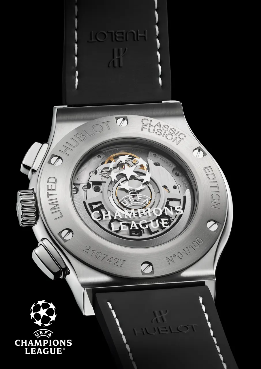 Hublot Classic Fusion Chronograph UEFA Champions League full watch profile