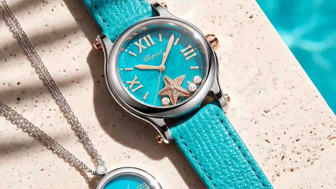 Chopard Happy Starfish: Turquoise Dial and Moving Diamonds
