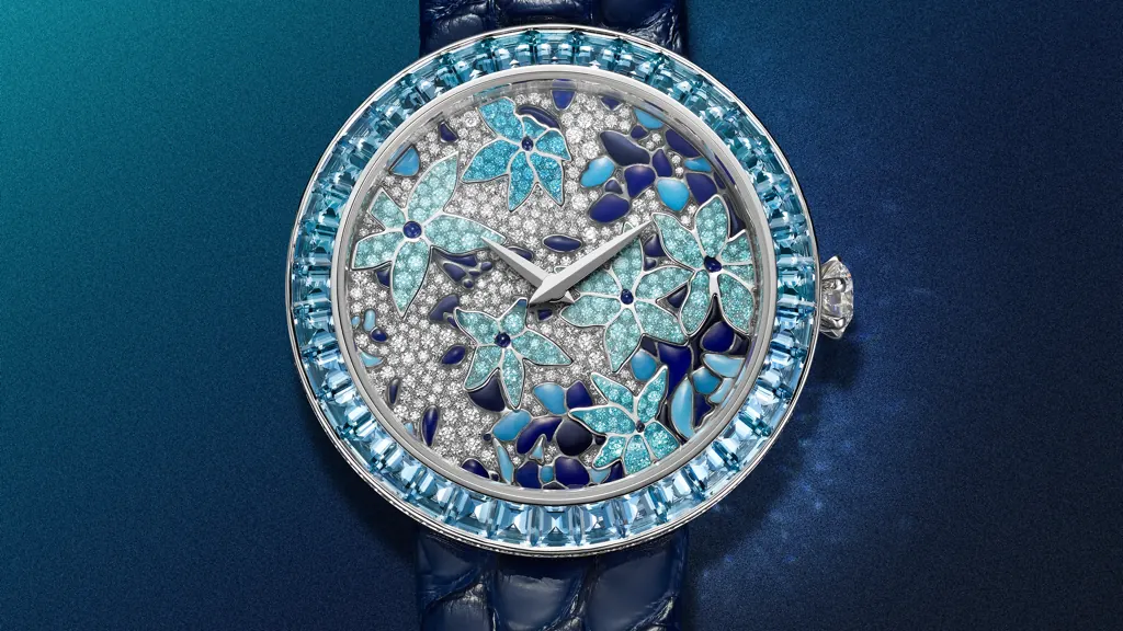 TIFFANY & CO - Introduces the Eternity by Tiffany Enamel Clematis Watch