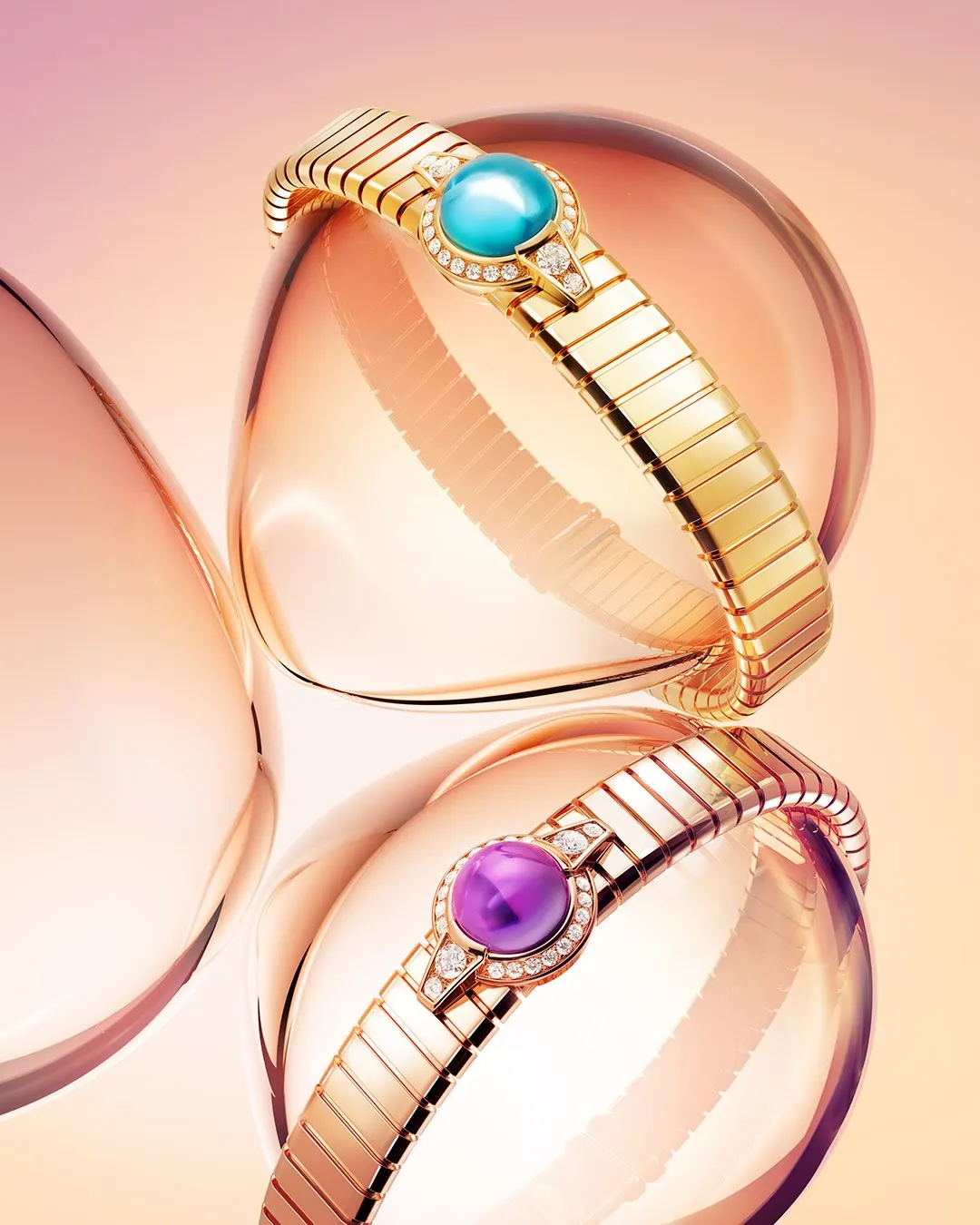Bvlgari Heritage Collection cabochon sapphires rubies emeralds jewellery