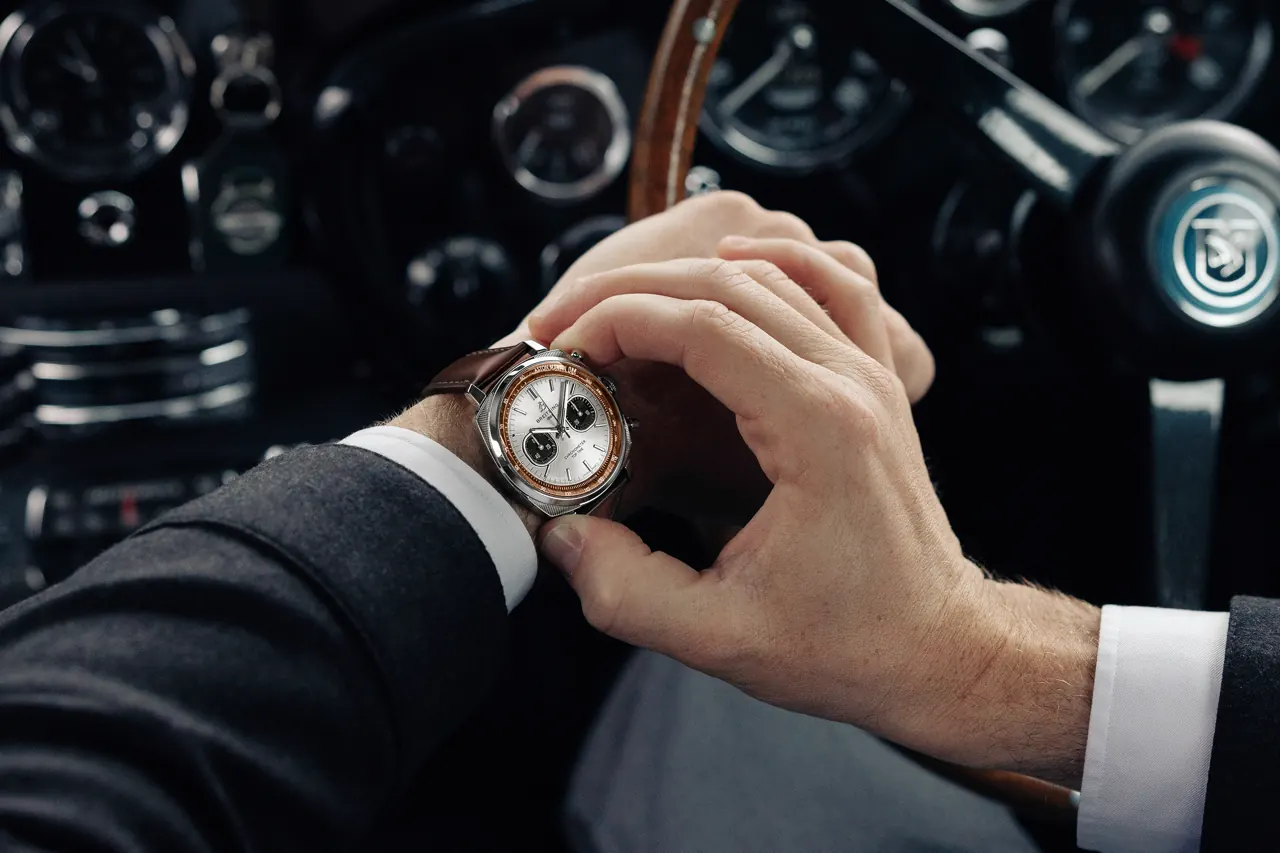 Breitling Top Time B01 Chronograph 41 Tribute to Aston Martin DB5 stainless steel silver dial