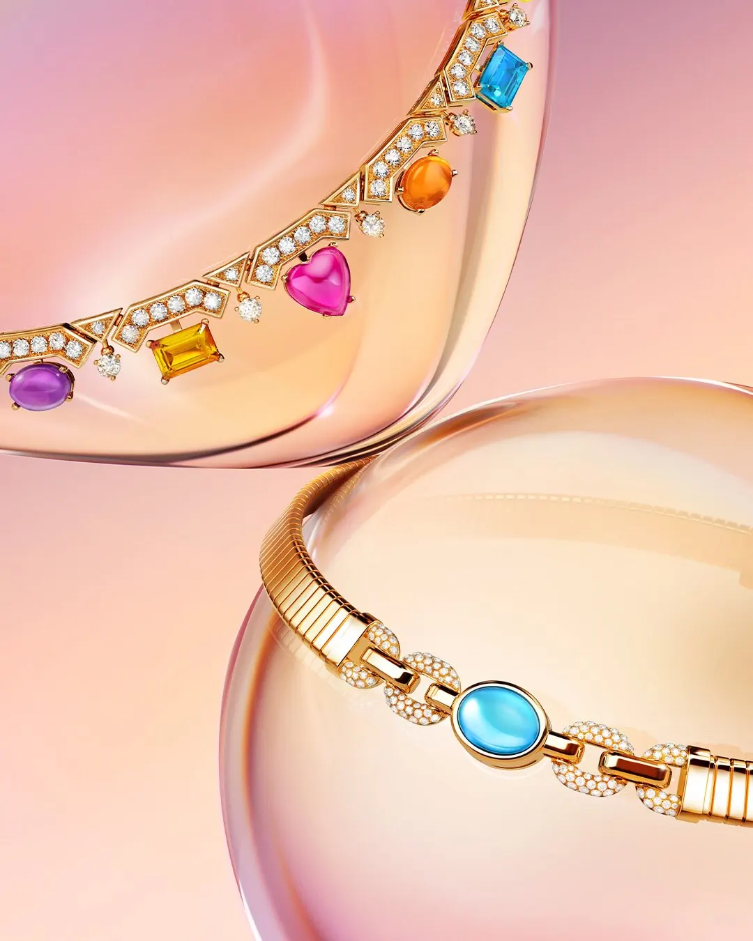Bvlgari Eclettica High Jewelry 2026 sugarloaf emerald and sapphire pieces
