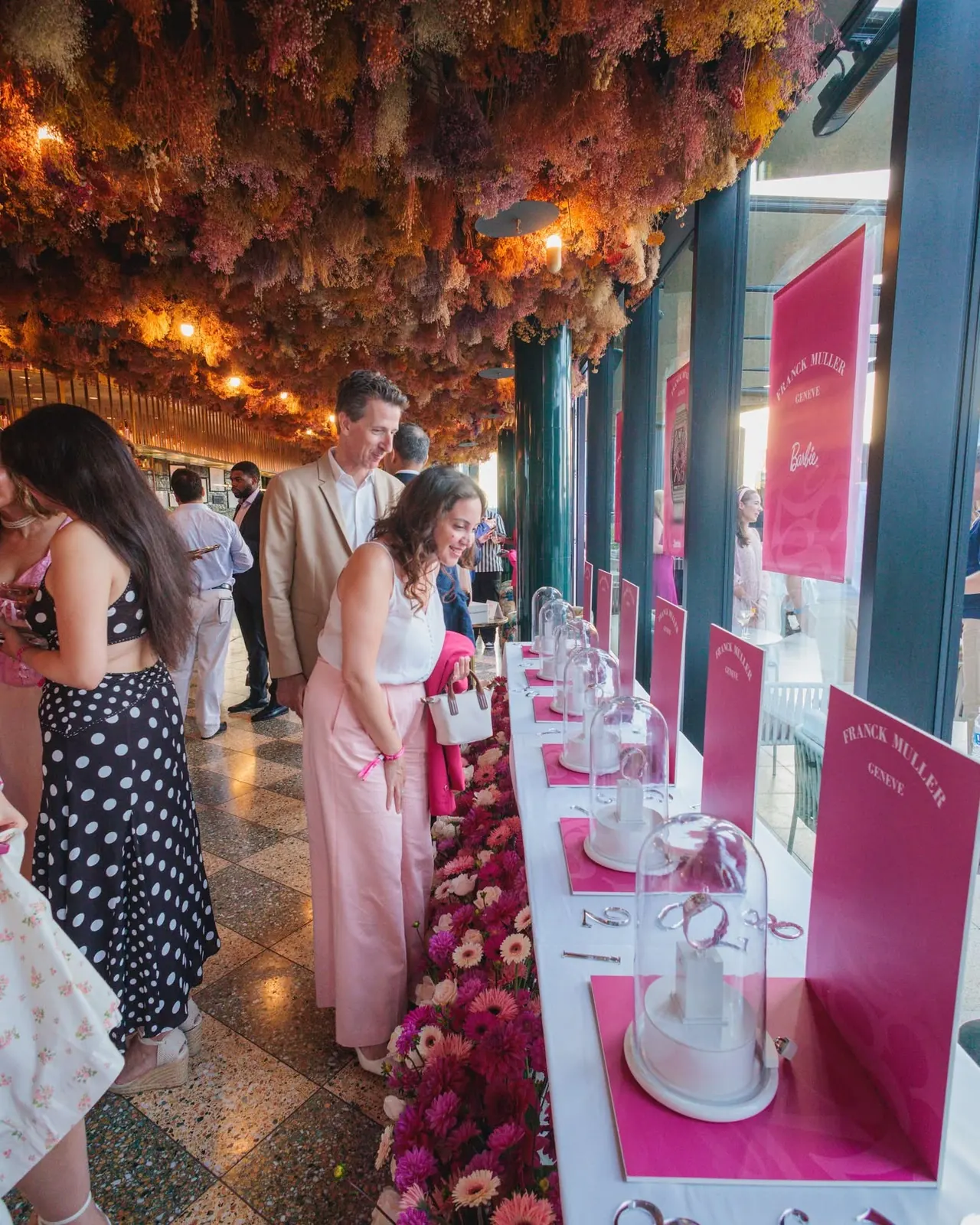 Franck Muller Vanguard Barbie collection full case and bracelet view from London launch event