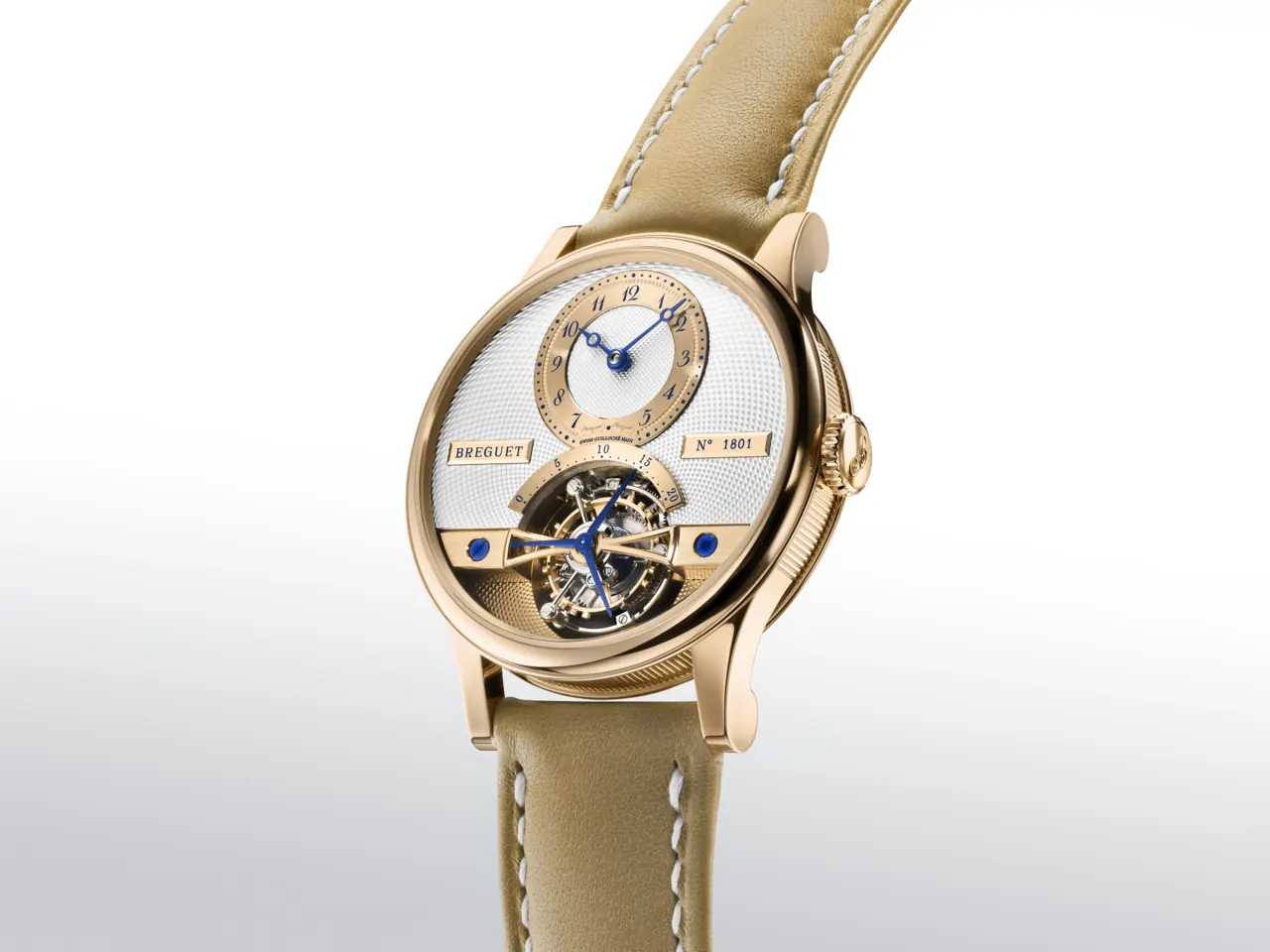 Breguet Tradition Tourbillon 7047 platinum with Bleu de France enamel dial and fusee-and-chain mechanism