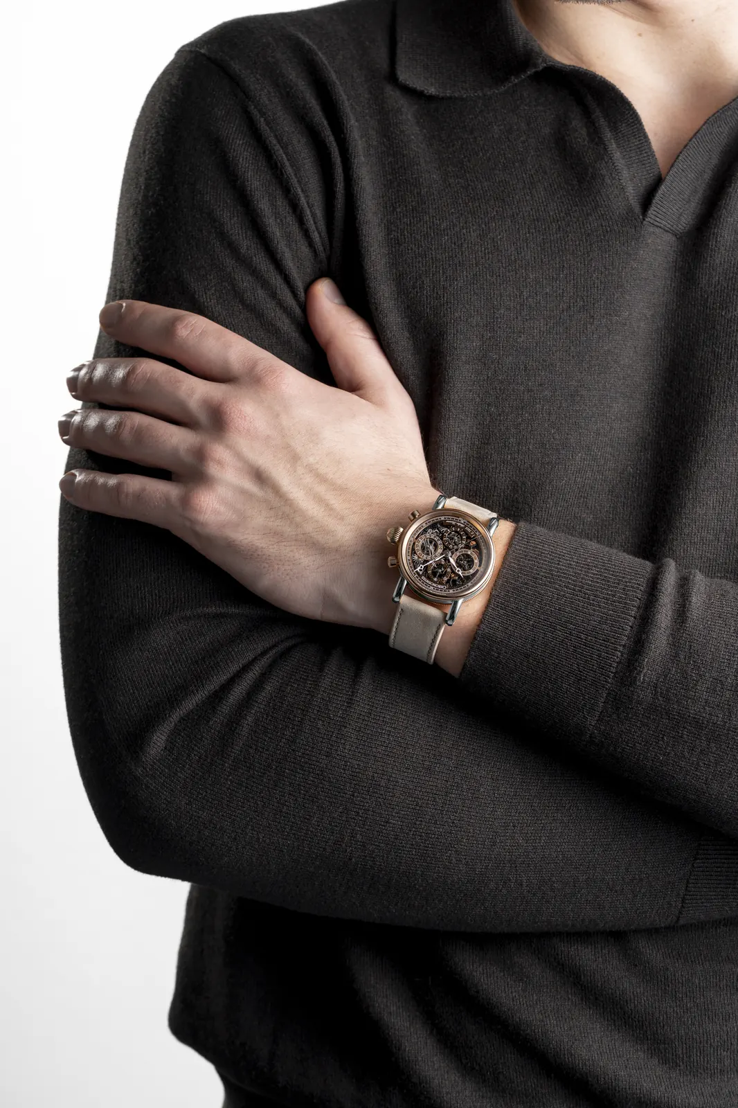 Chronoswiss Caliber C.741S automatic skeletonised movement with Côtes de Genève rotor