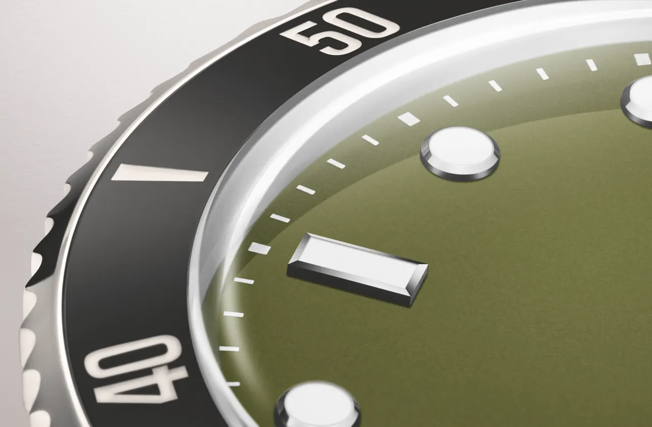 Oris Divers Date exhibition caseback showing Calibre 733 movement
