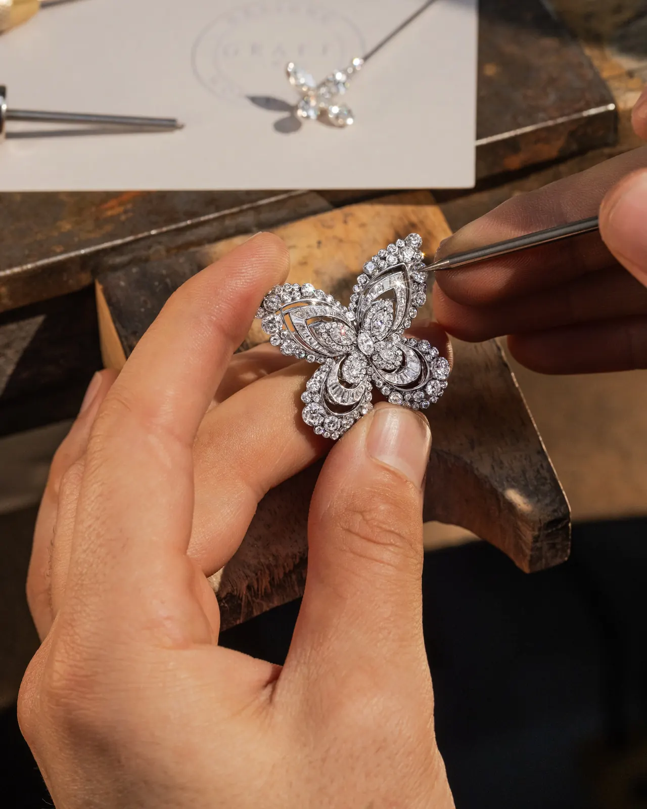 Graff Butterfly Collection 2026 Eva brooch in Paraíba tourmaline sapphires and diamonds