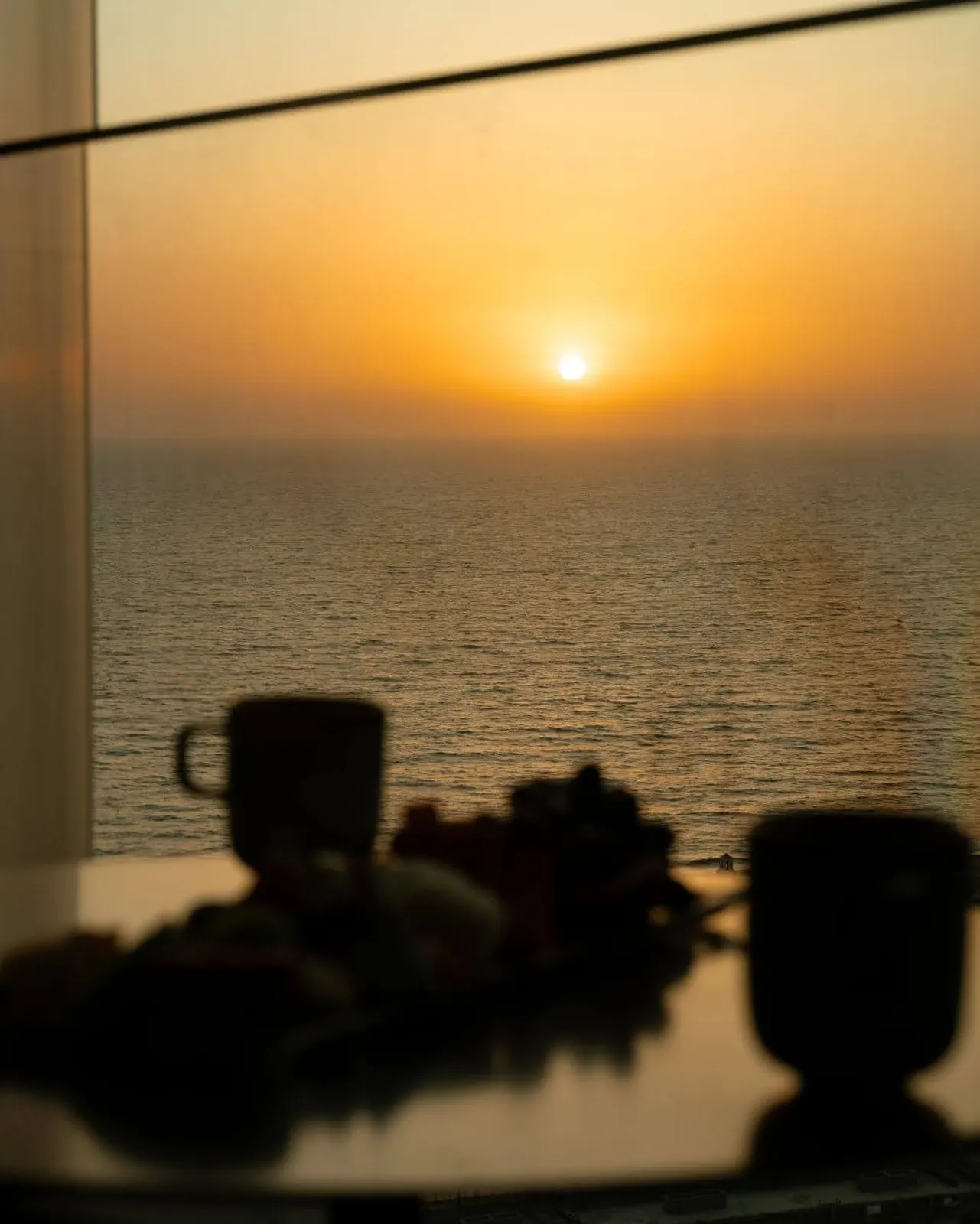 Shangri-La Jeddah summer stay — private balcony with Red Sea view at dusk