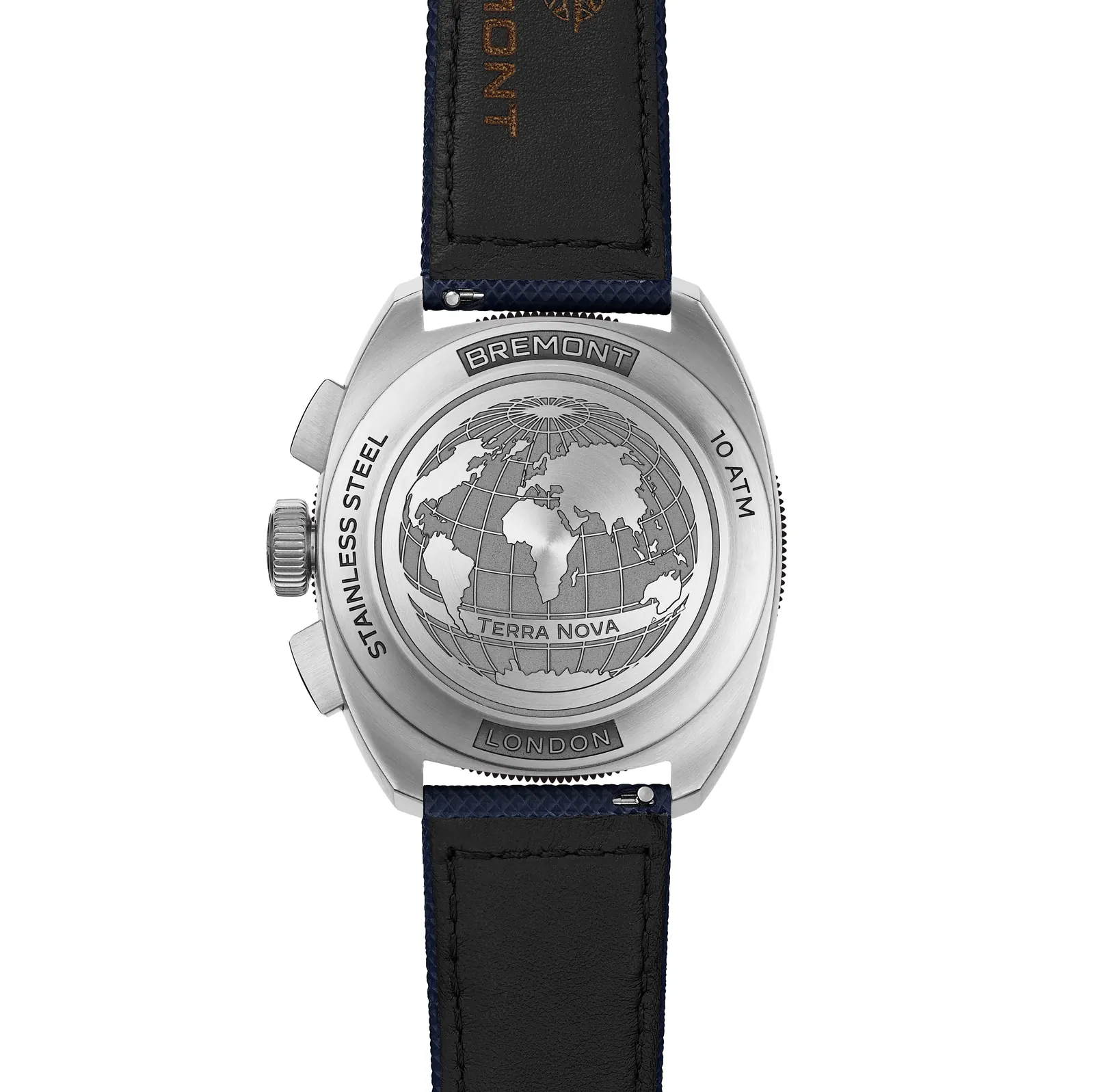 Bremont Terra Nova HRR Chronograph 42.5mm 904L steel case back