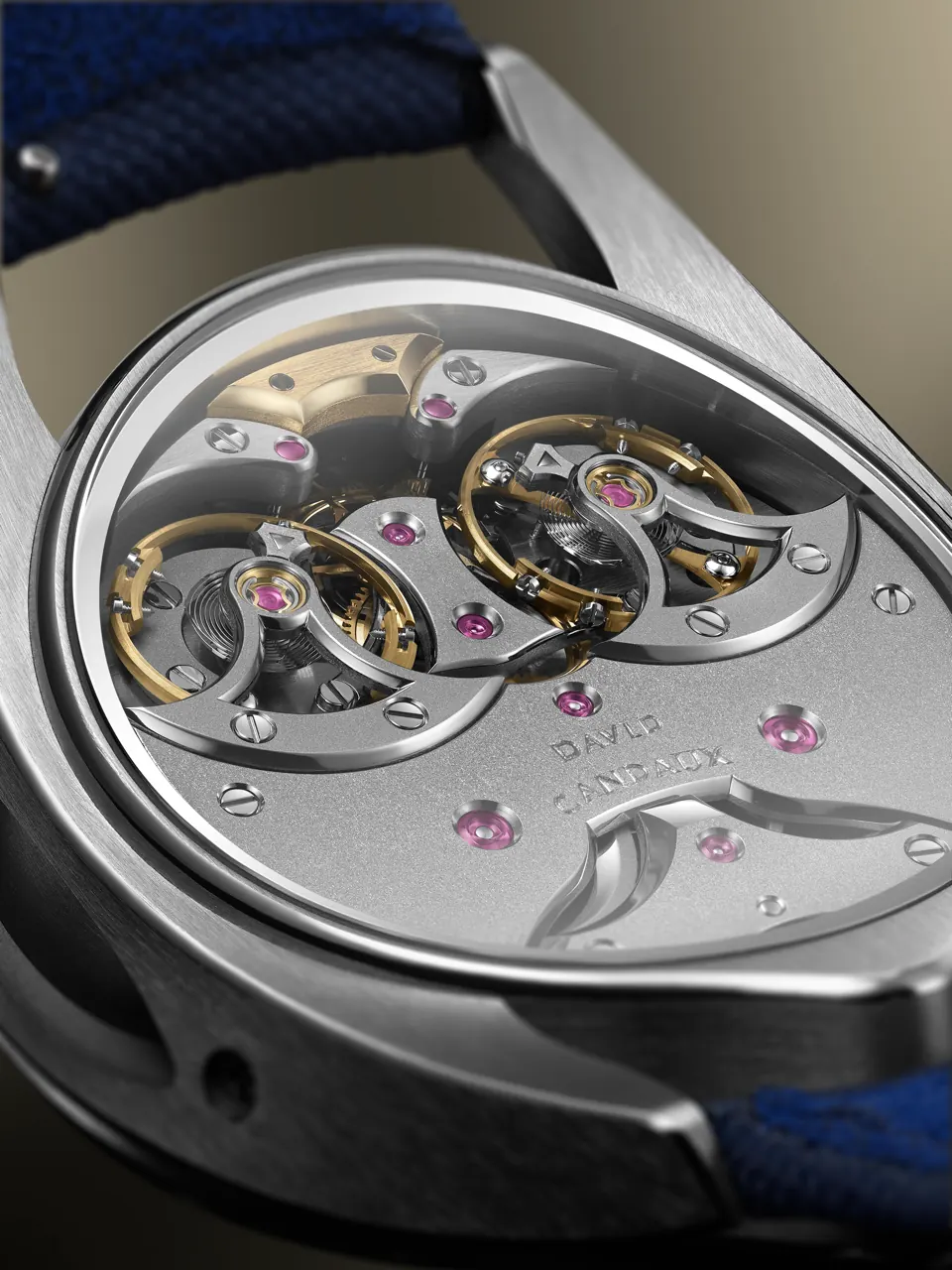 David Candaux DC12 MaveriK case and dial detail highlighting architectural construction