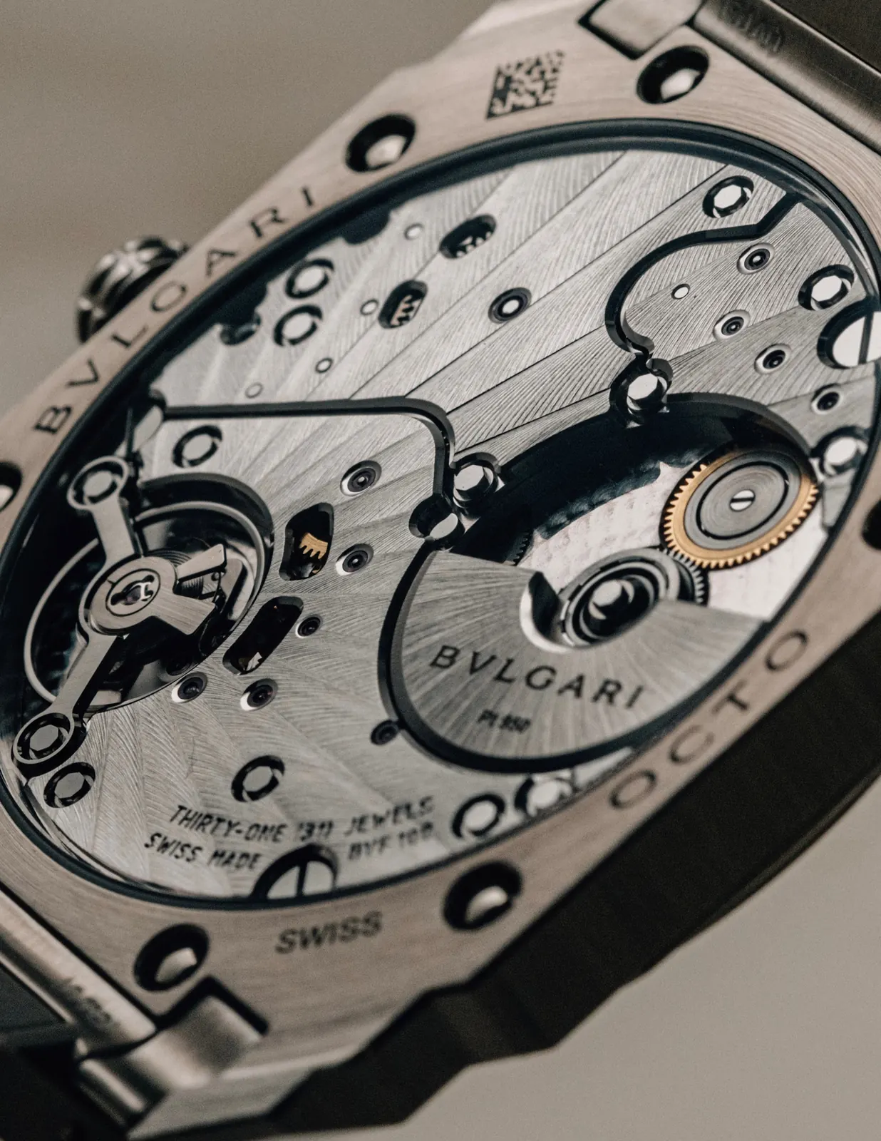 Bulgari Octo Finissimo 37 Minute Repeater in sandblasted titanium at 6.85mm thickness