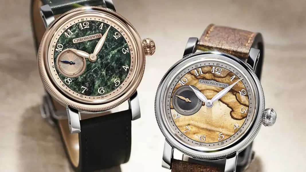 Chronoswiss Small Second Jasper: Natural Stone Meets Modern Mechanical