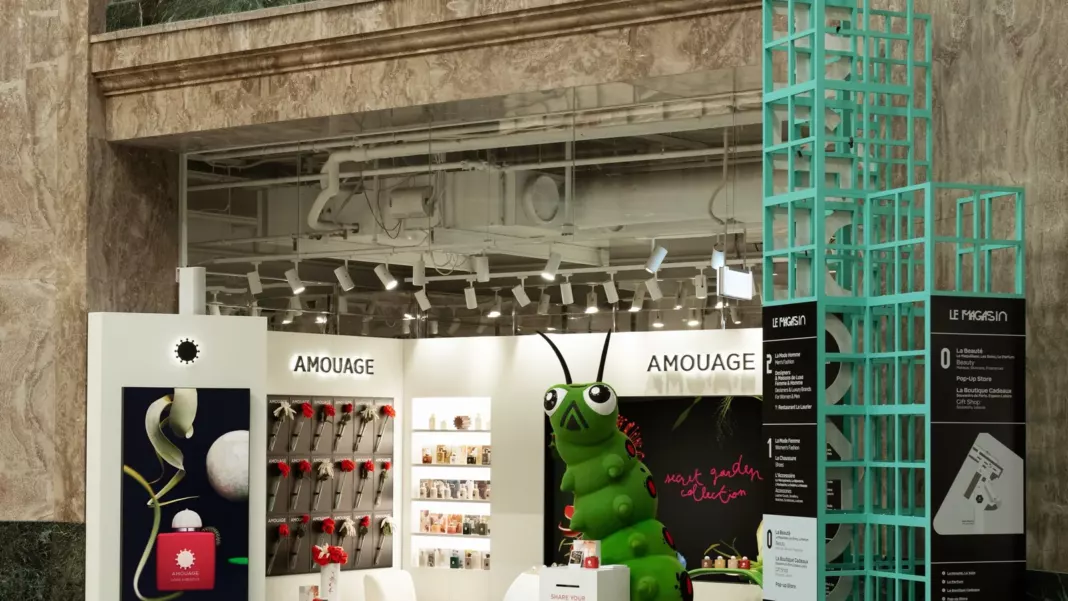 Amouage Love Hibiscus Takes Paris With a Crimson Pop-Up