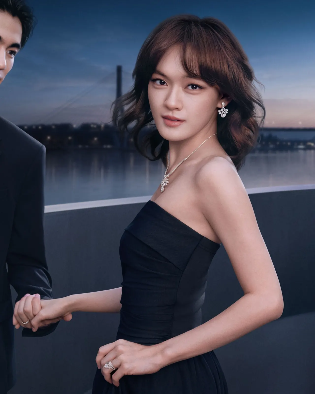 Chaumet We Crown Each Other Qixi 2026 film still featuring Jos&eacute;phine collection jewellery