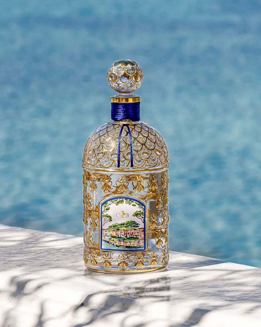 Guerlain Guerlinade iris wellness ritual products at Cheval Blanc St-Tropez spa