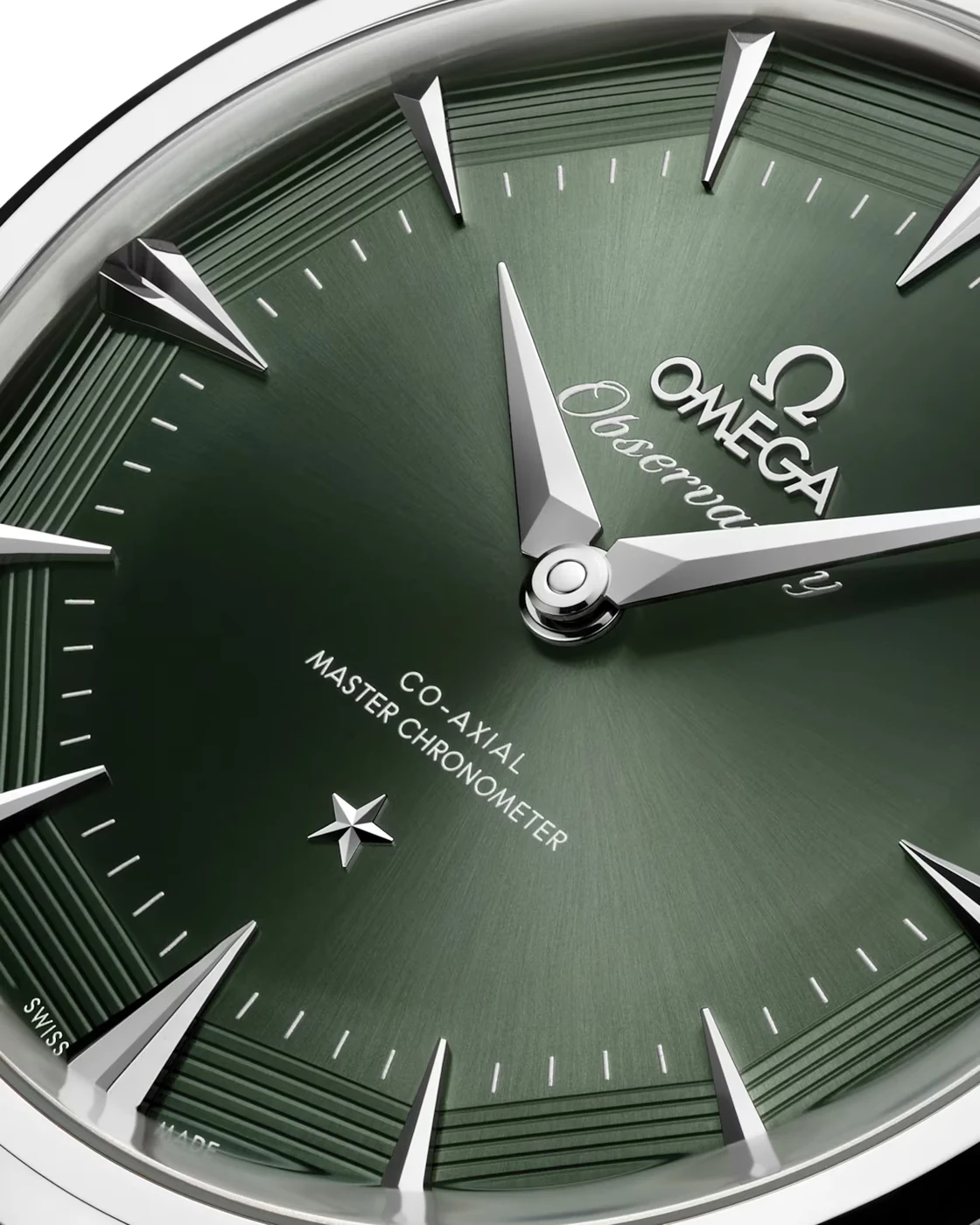 OMEGA Constellation Observatory Co-Axial Master Chronometer 39.4 mm, green dial in O-MEGASTEEL