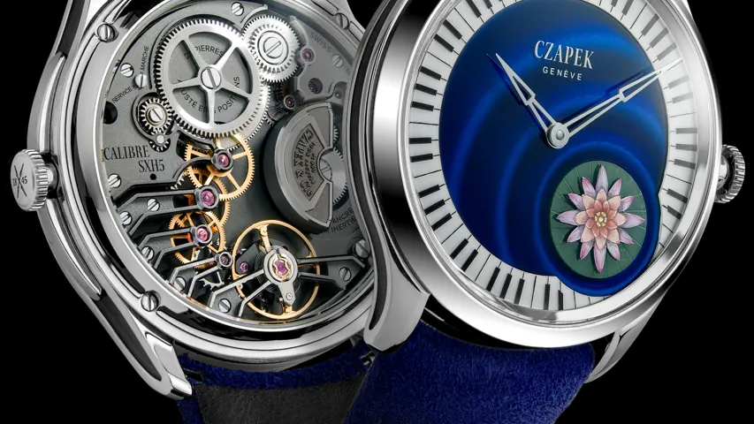 Czapek Promenade L'Écume des Jours: Blue Enamel, Jade and 18 Pieces