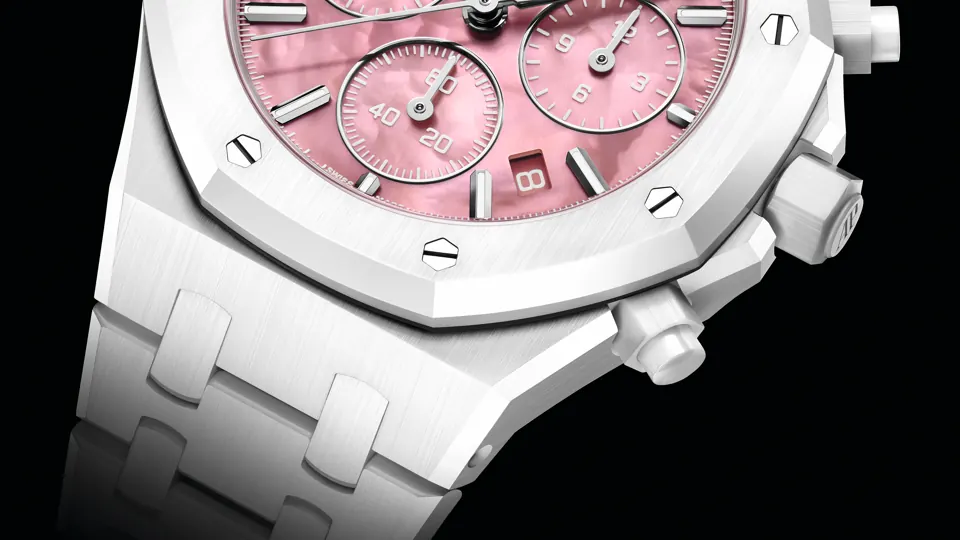 Royal Oak Chronograph 'Serena Williams' in White Ceramic, 38 mm