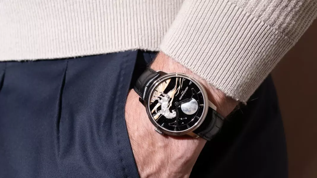 WORDPRESS-001-85 Arnold & Son Perpetual Moon 41.5 Platinum 'Horse of the Dunes': Eight Pieces