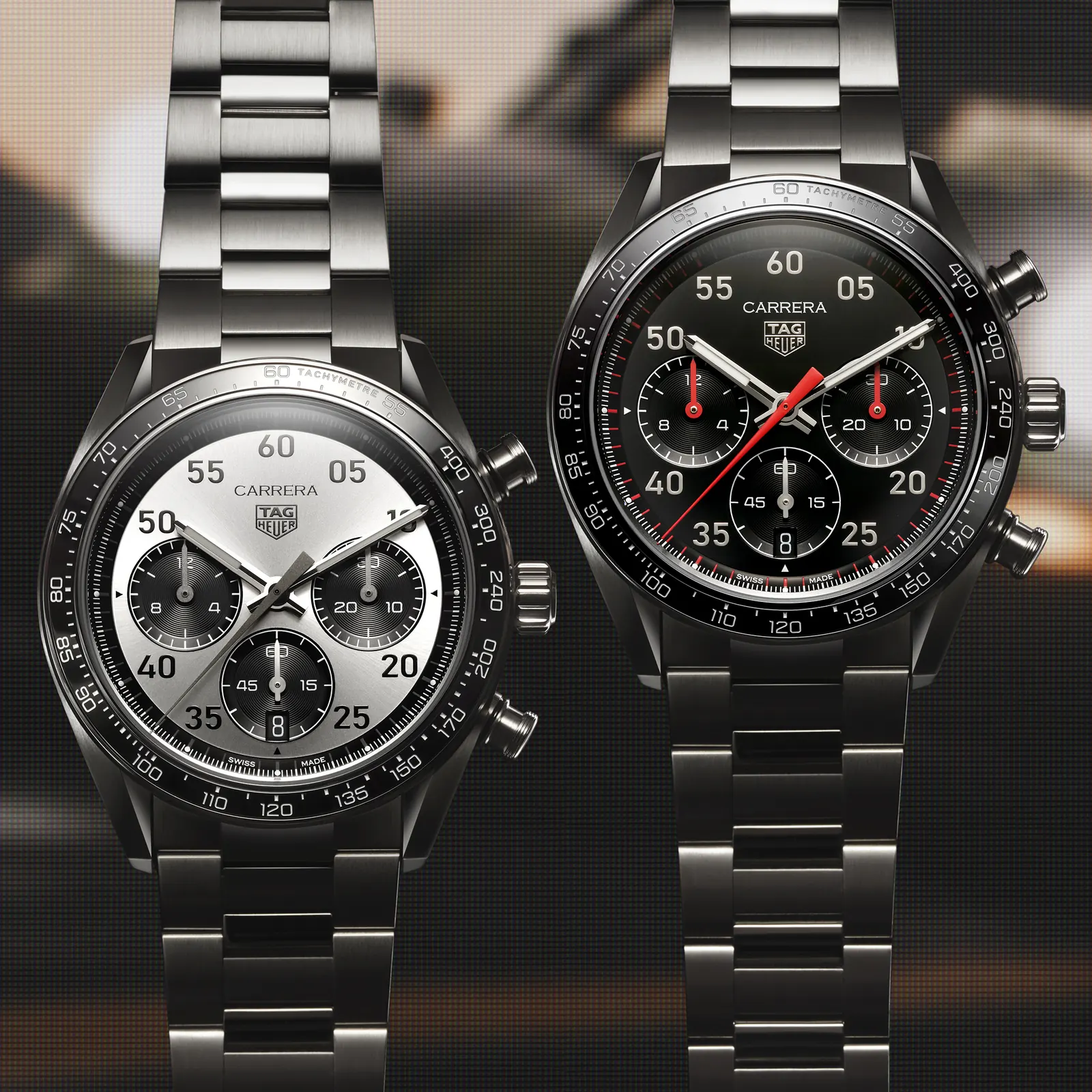 TAG Heuer Carrera Chronograph Sport 42mm black opalin dial with red chronograph details