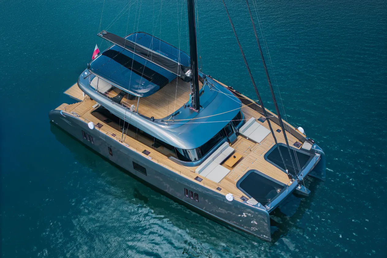 Sunreef BRABUS ULTIMA 55 performance catamaran on the water