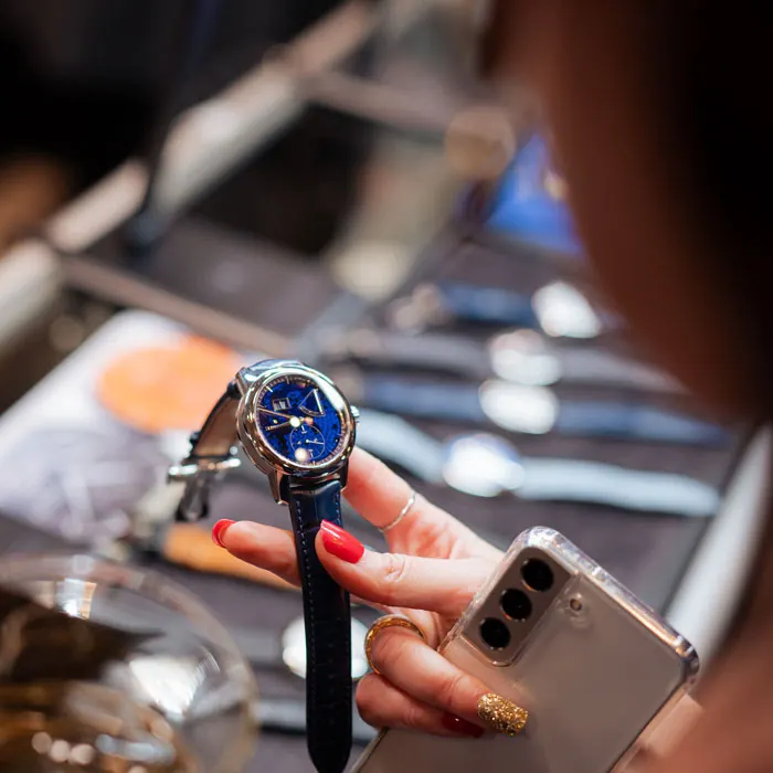 WatchTime New York 2026 collectors at Gotham Hall exhibition floor