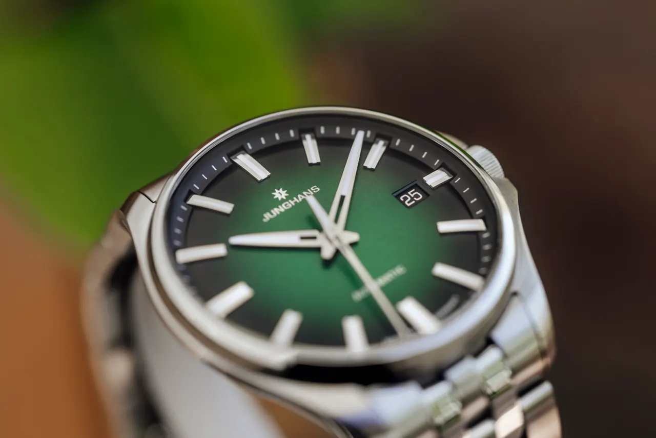 Junghans Meister S Automatic 36 fir green dial compact 36mm case