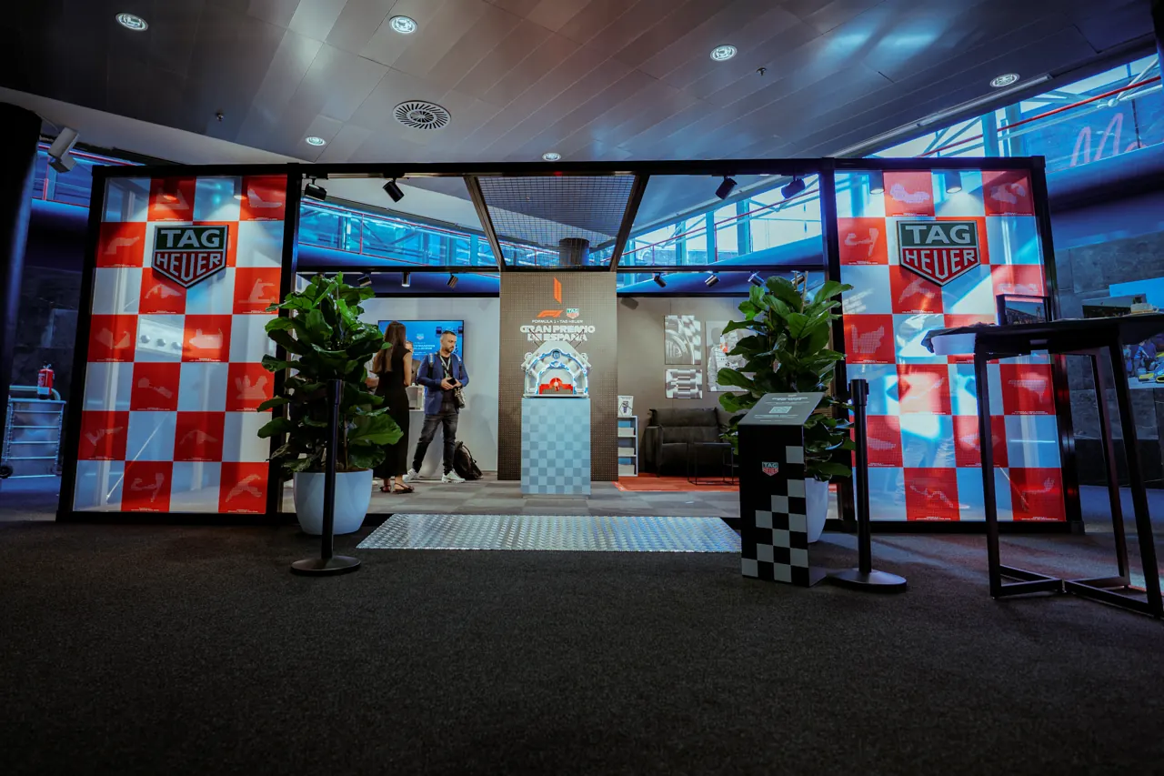 TAG Heuer hospitality pop-up boutique in the F1 Paddock Club at the Gran Premio de España 2026