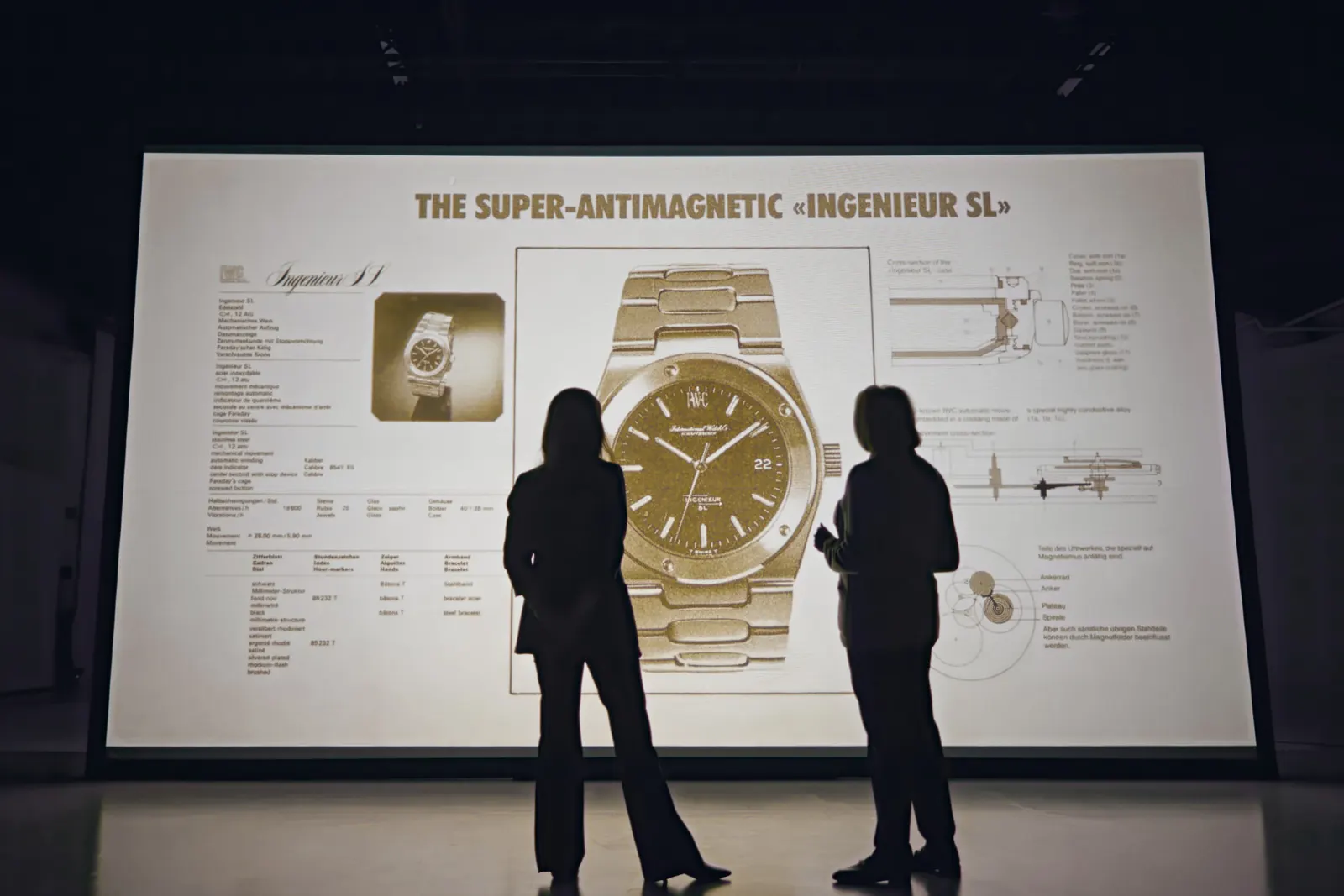 IWC Ingenieur anniversary limited edition Ref. IW324909 dial detail