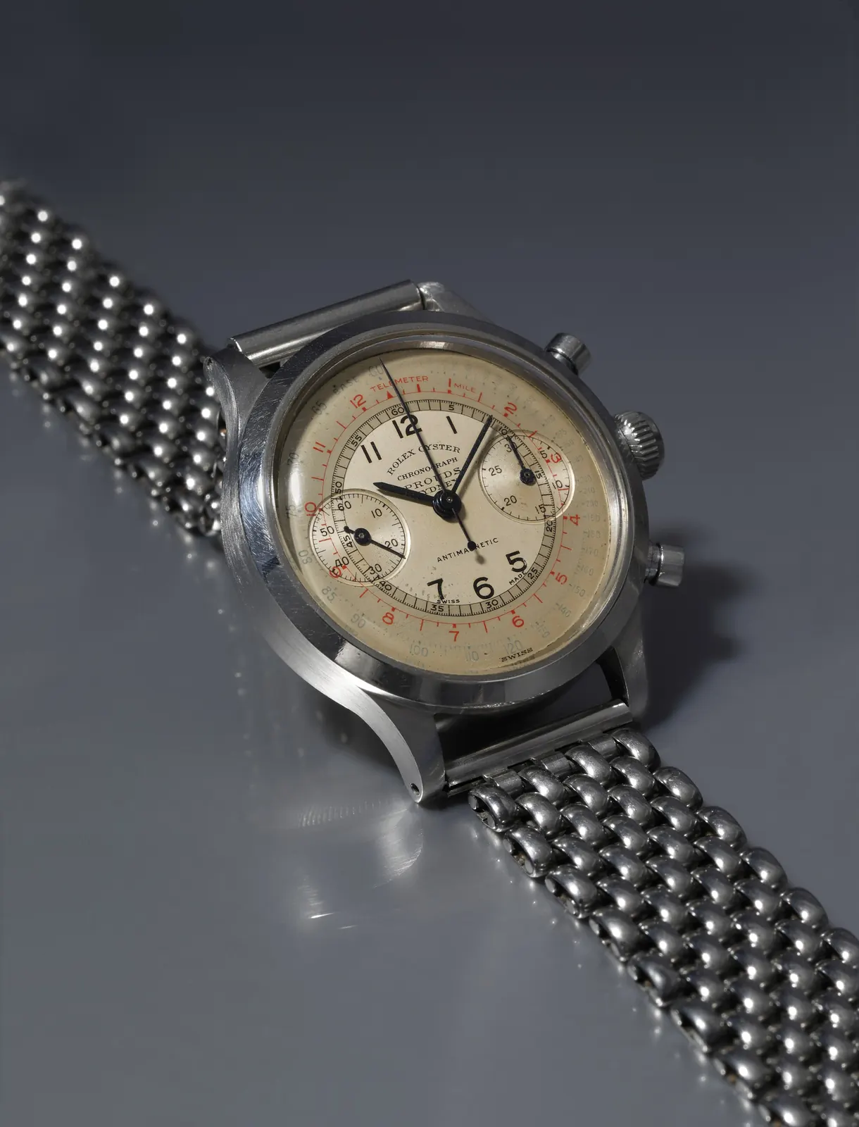Rolex Ref. 3335 18k pink gold circa 1941 with Monetti Naples signature Pucci Papaleo Collection