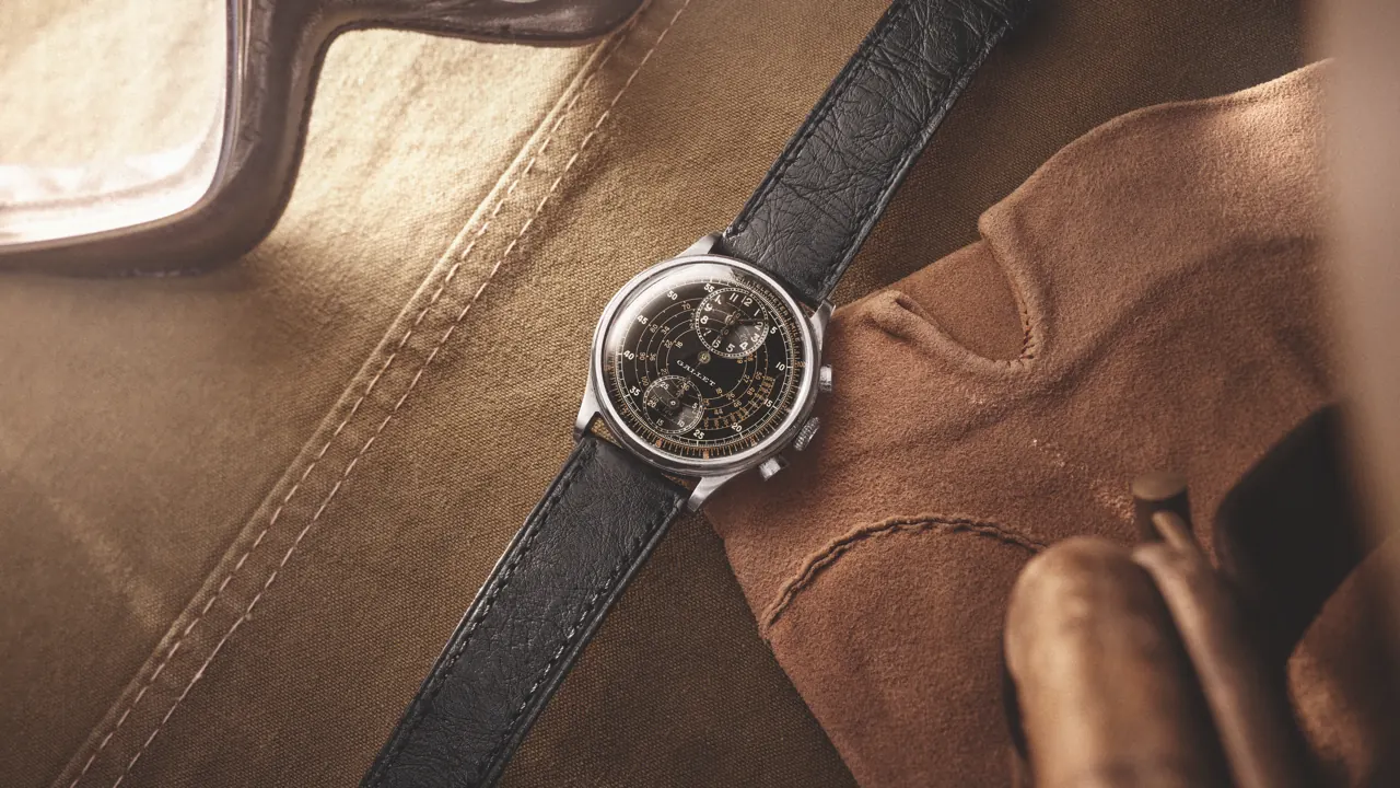 Gallet Multichron Sport Chronograph 41mm orange hands tachymeter