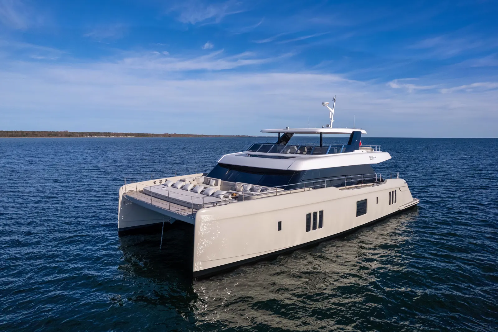 80 Sunreef Power Bohemia charter catamaran at Cannes Yachting Festival